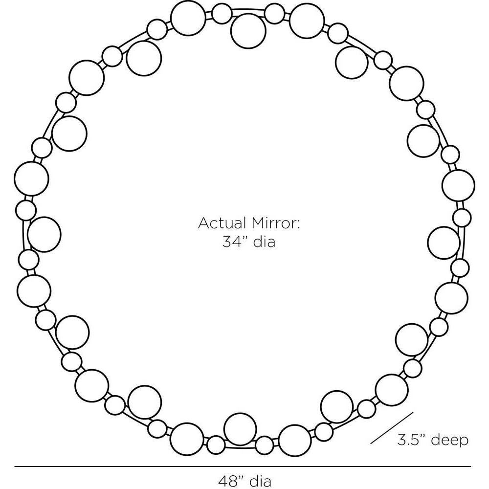 Zaldana 48 Inch Decorative Mirror by Arteriors Home