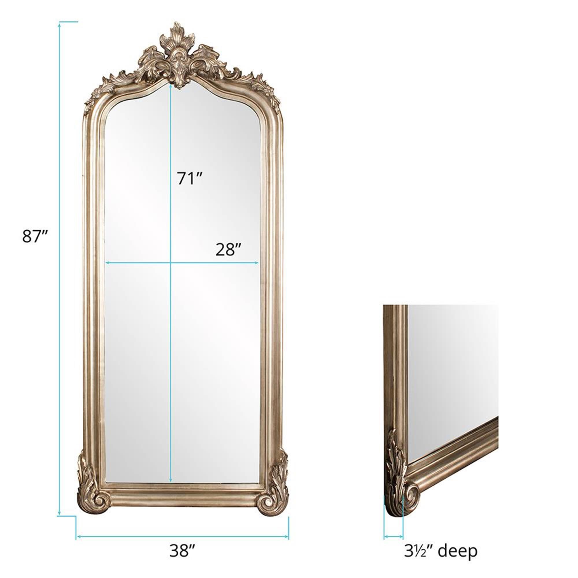The Tudor Floor Standing Mirror by Howard Elliott Collection