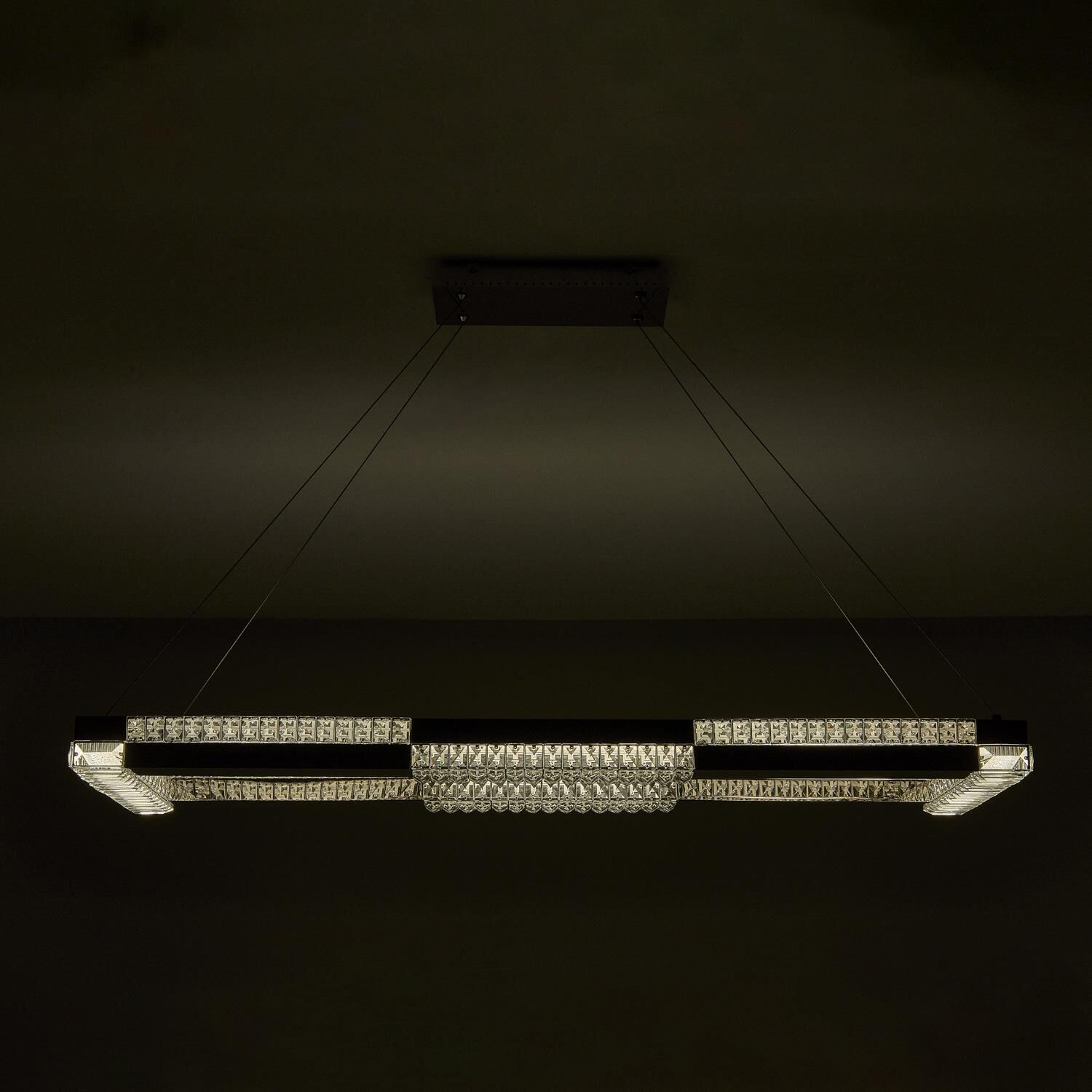 Shown in Polished Chrome finish and Firenze Clear crystal