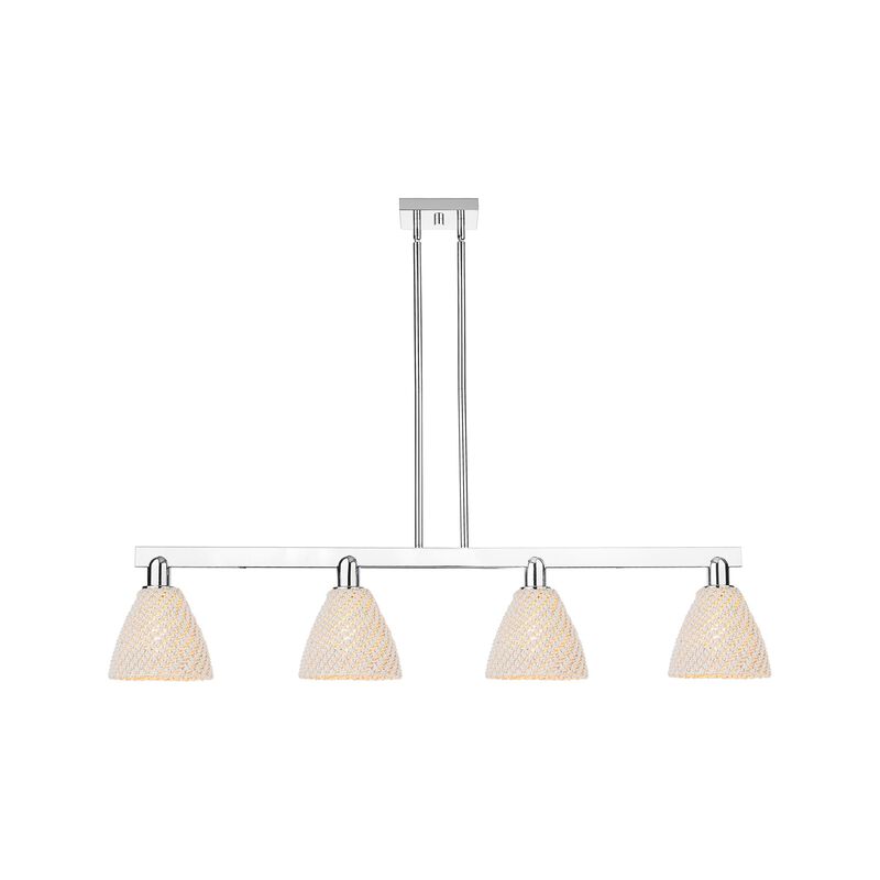 Bruno Marashlian Natural Ballston Dome 48 Inch Linear Suspension Light by Innovations Lighting