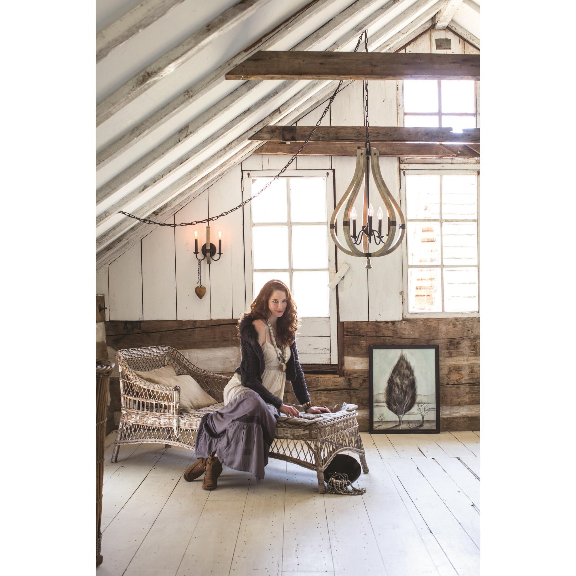 Middlefield 20 Inch Cage Pendant by Fredrick Ramond