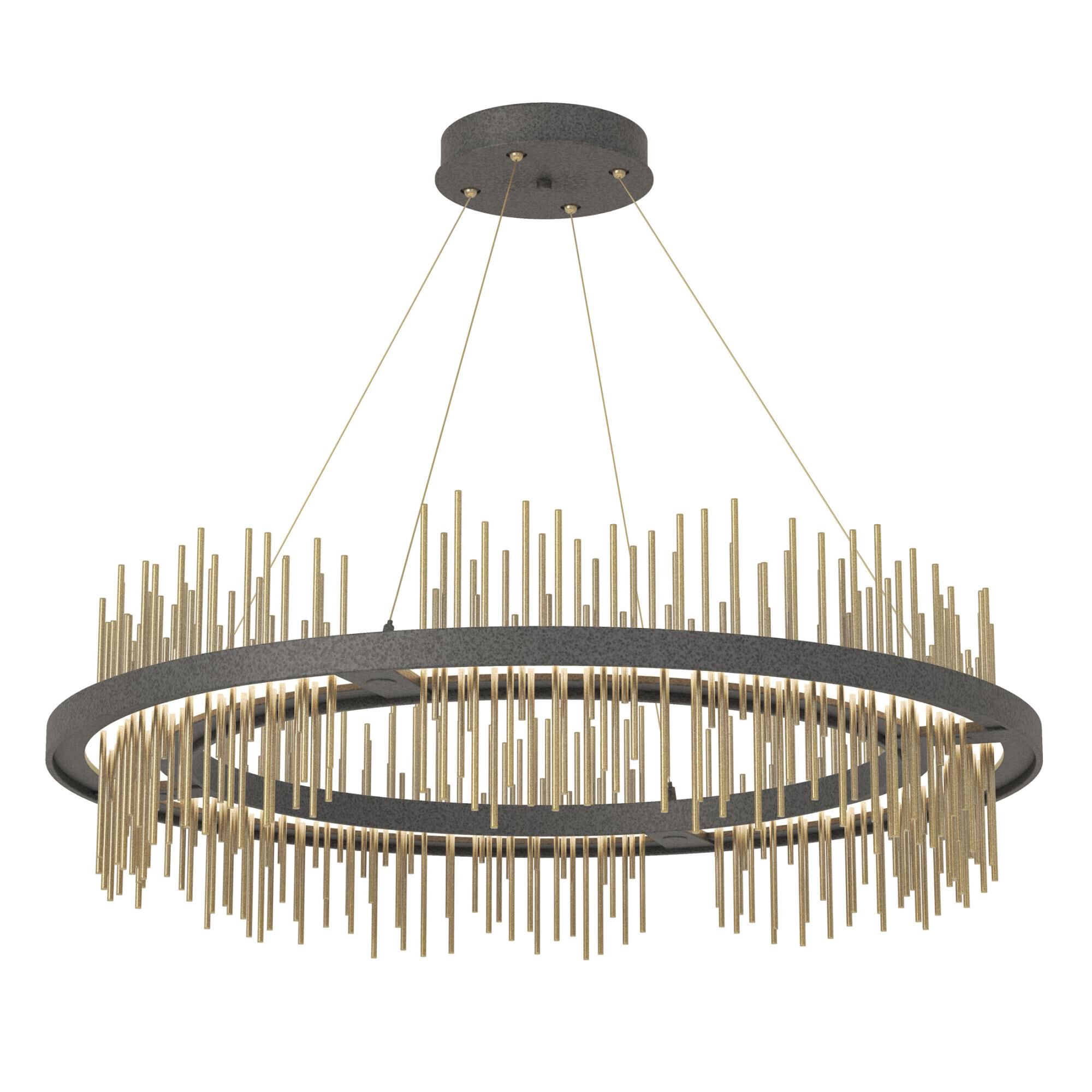 Shown in Natural Iron finish and Modern Brass accent