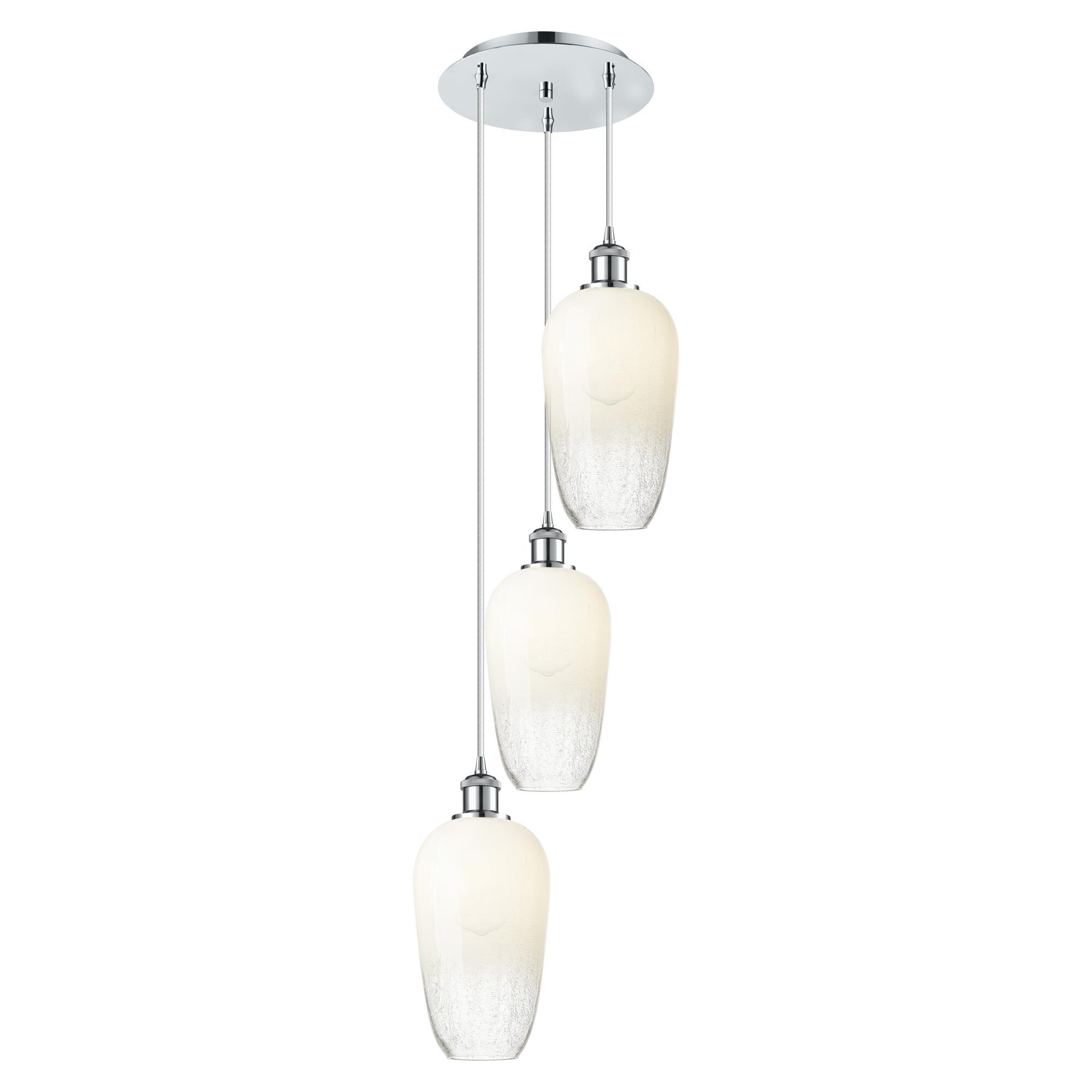 Shown in Polished Chrome finish and Opal glass