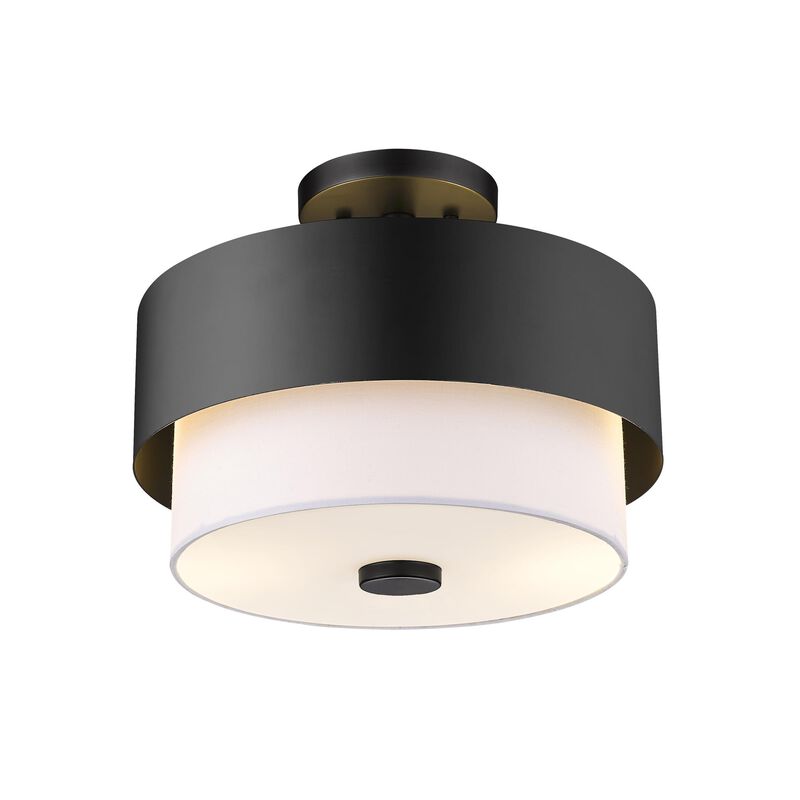 Counterpoint 13 Inch 2 Light Semi Flush Mount by Z-Lite