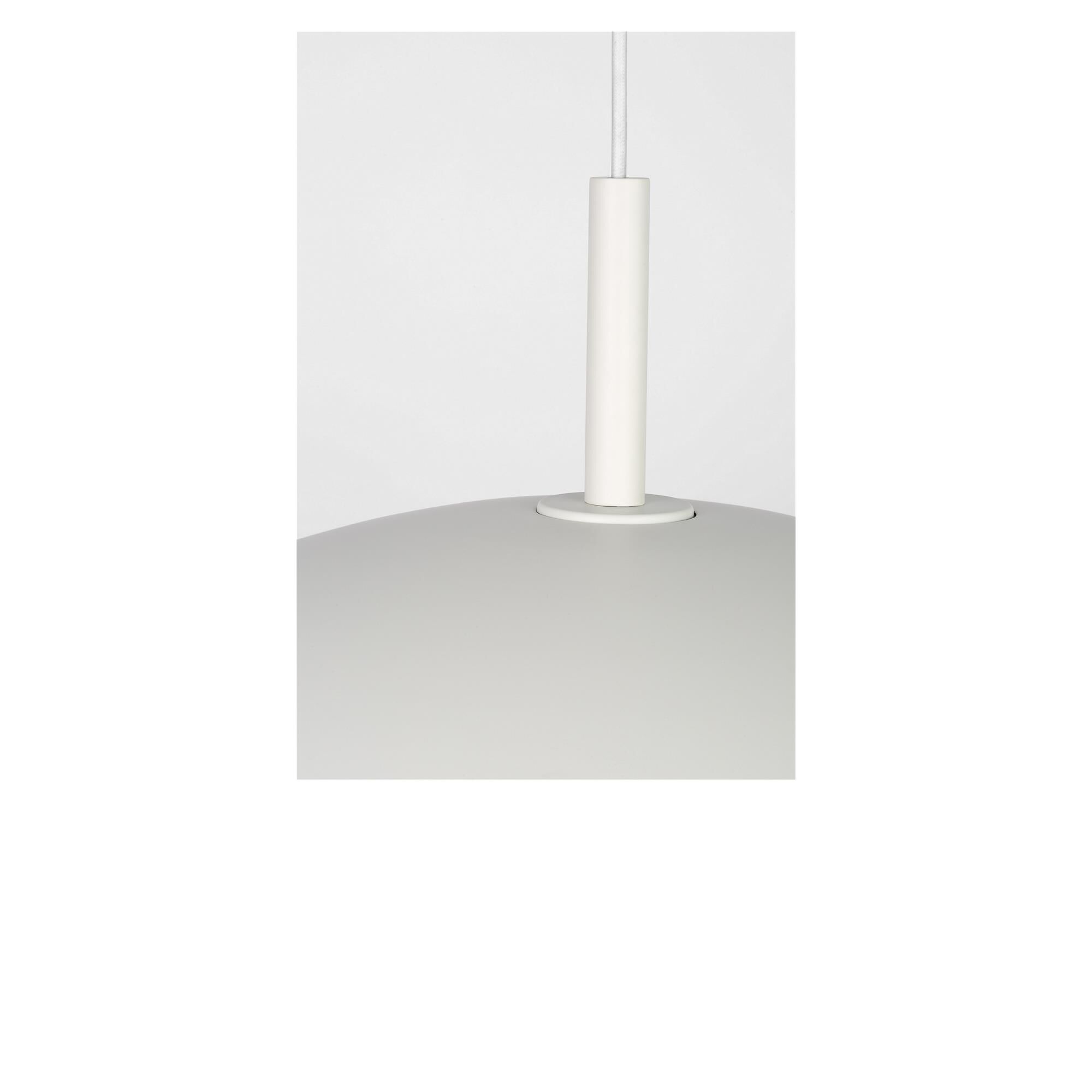 Shown in Matte White finish and Clear White glass