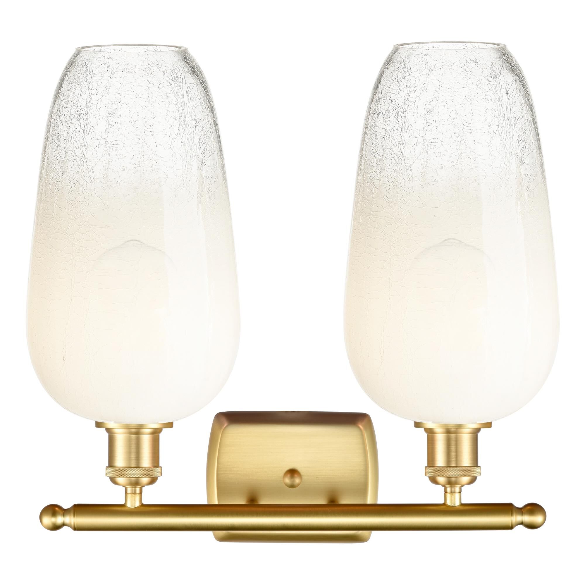 Shown in Satin Gold finish and Opal glass