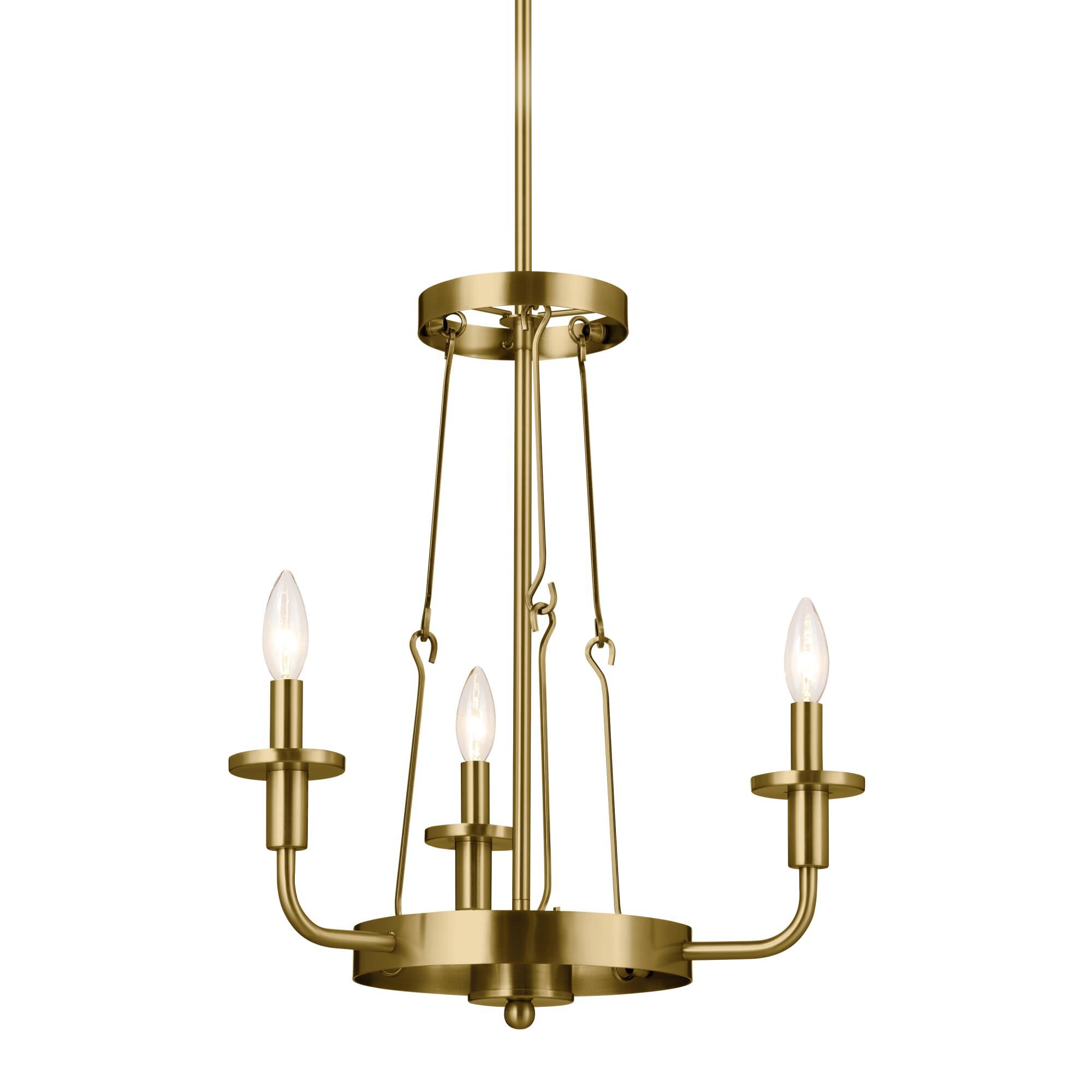 Vetivene 19 Inch 3 Light Mini Chandelier by Kichler Lighting