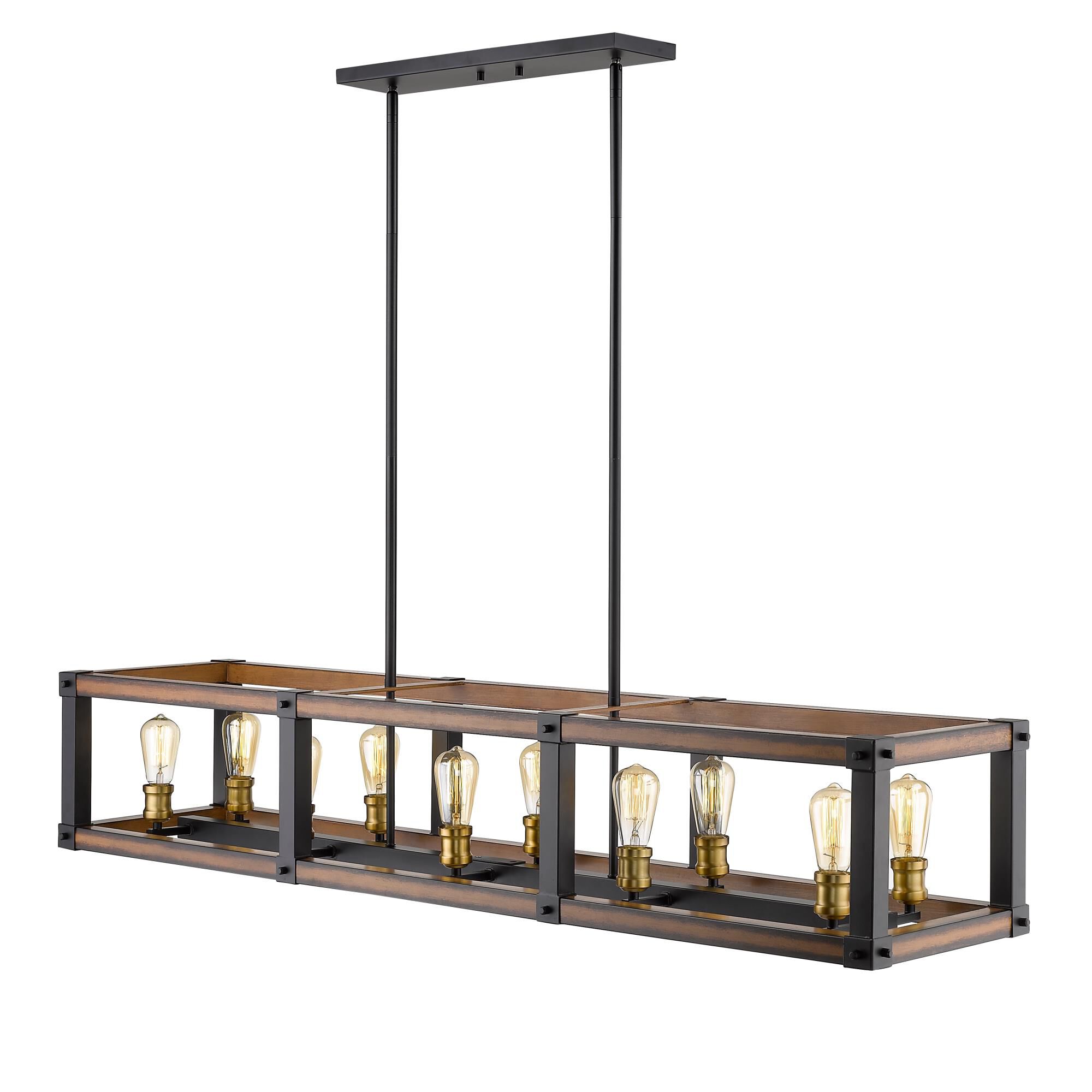 Kirkland 56 Inch 10 Light Linear Suspension Light by Z-Lite