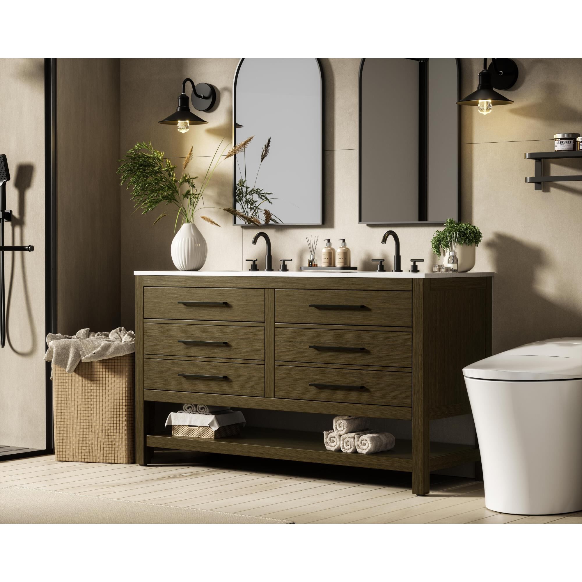 Shown in Chestnut Brown finish