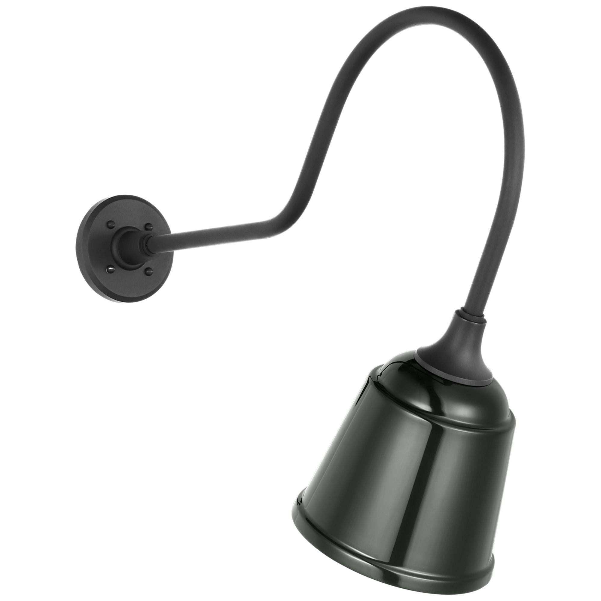 Shown in Matte Black finish and Green shade