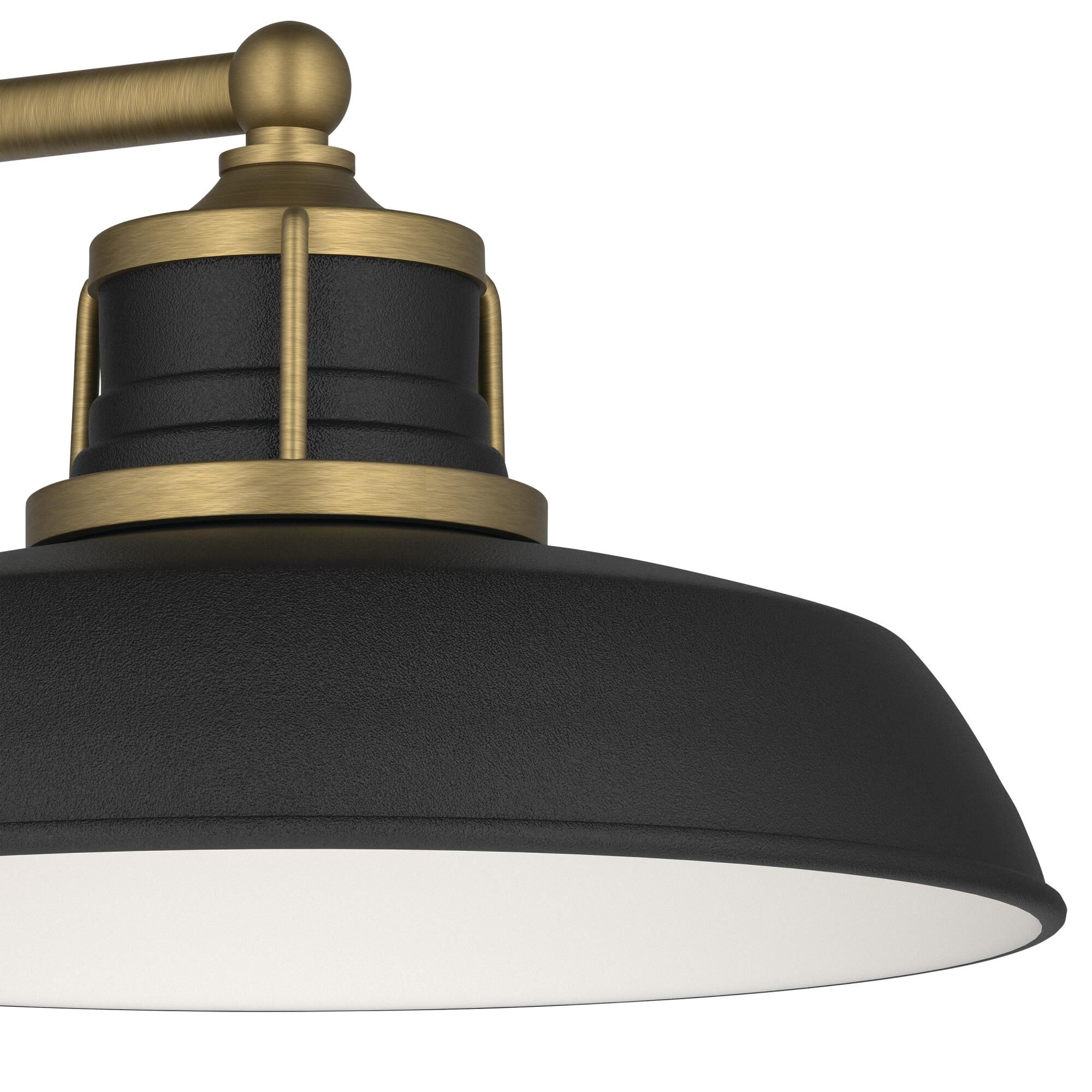 Shown in Natural Brass finish and Metal shade