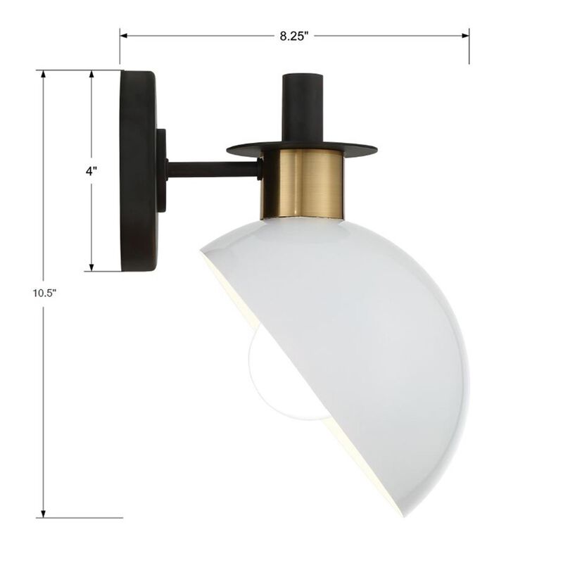 Gigi 8 Inch Wall Sconce by Crystorama