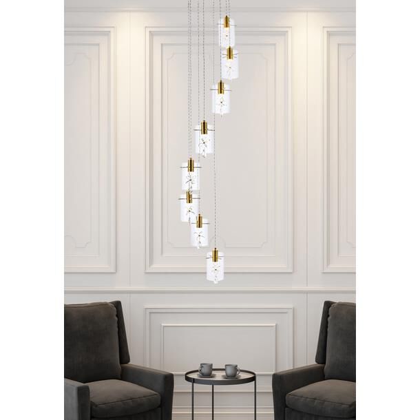 Shown in Gold finish and Clear Royal Cut crystal