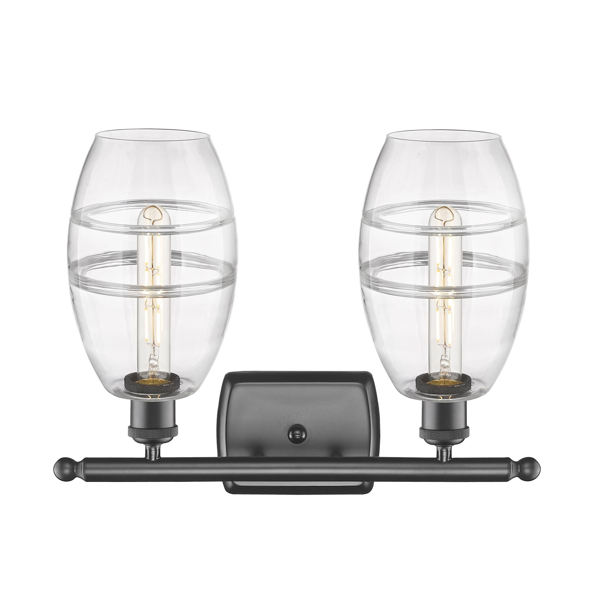 Shown in Oil Rubbed Bronze finish and Clear glass