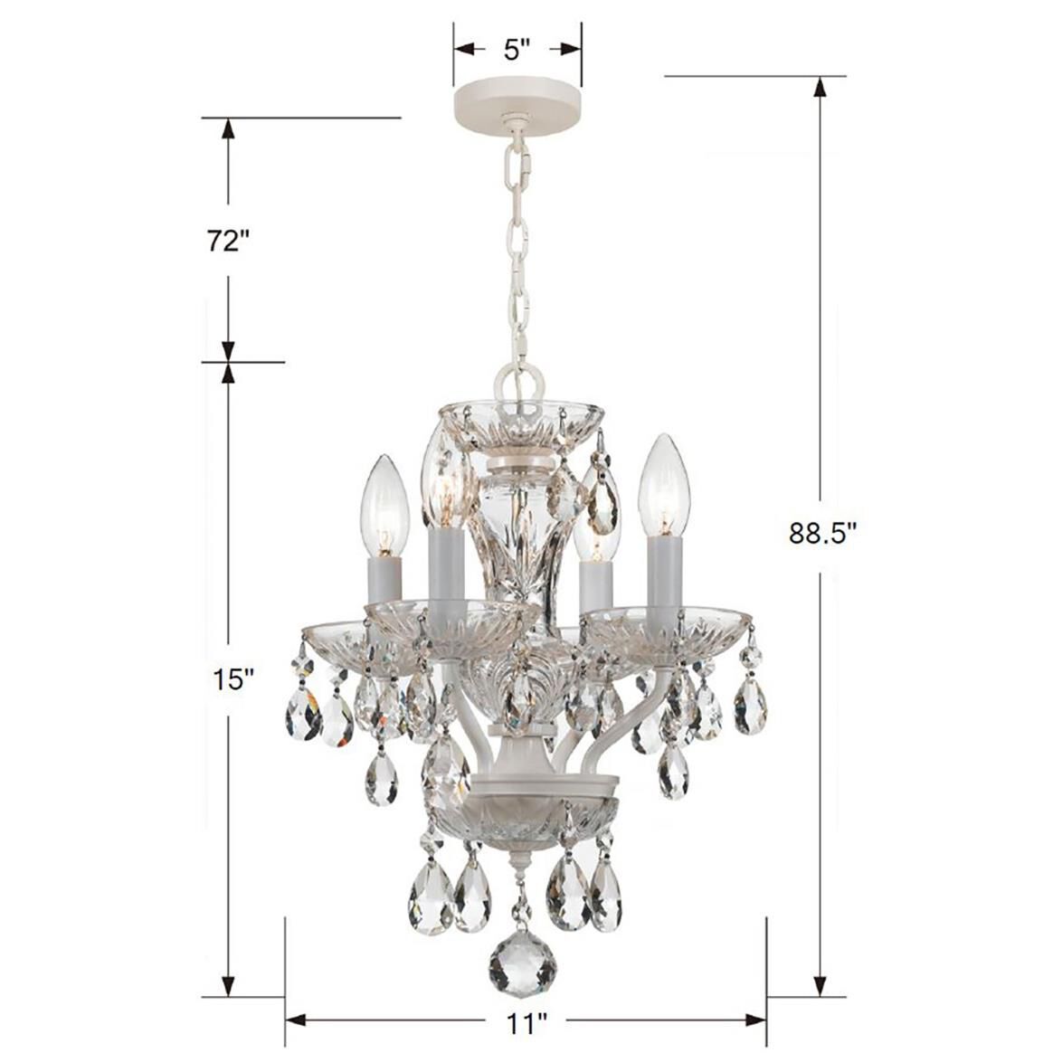 Shown in Wet White finish and Swarovski Strass Crystal crystal