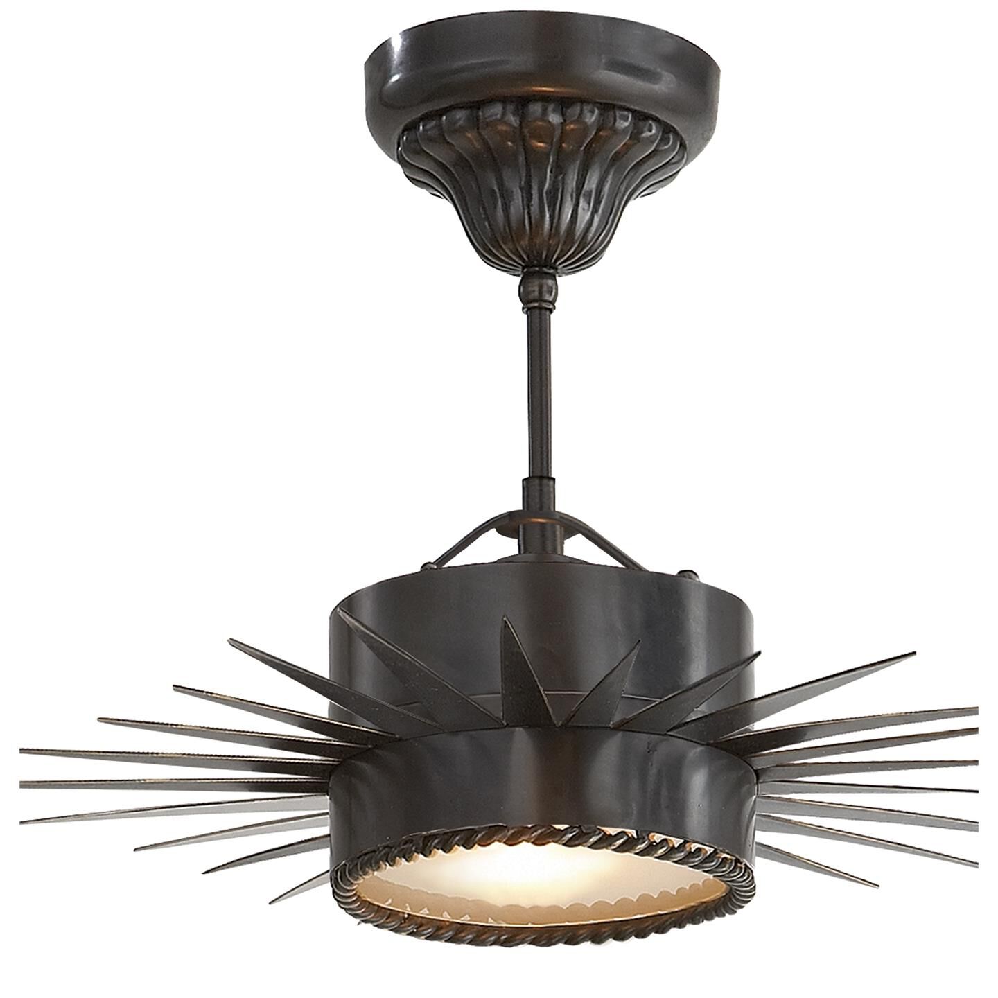 Suzanne Kasler Soleil 16 Inch 1 Light Semi Flush Mount by Visual Comfort Signature Collection