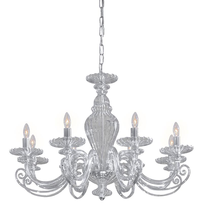 Family 28 Inch 8 Light Chandelier by Metropolitan Lighting