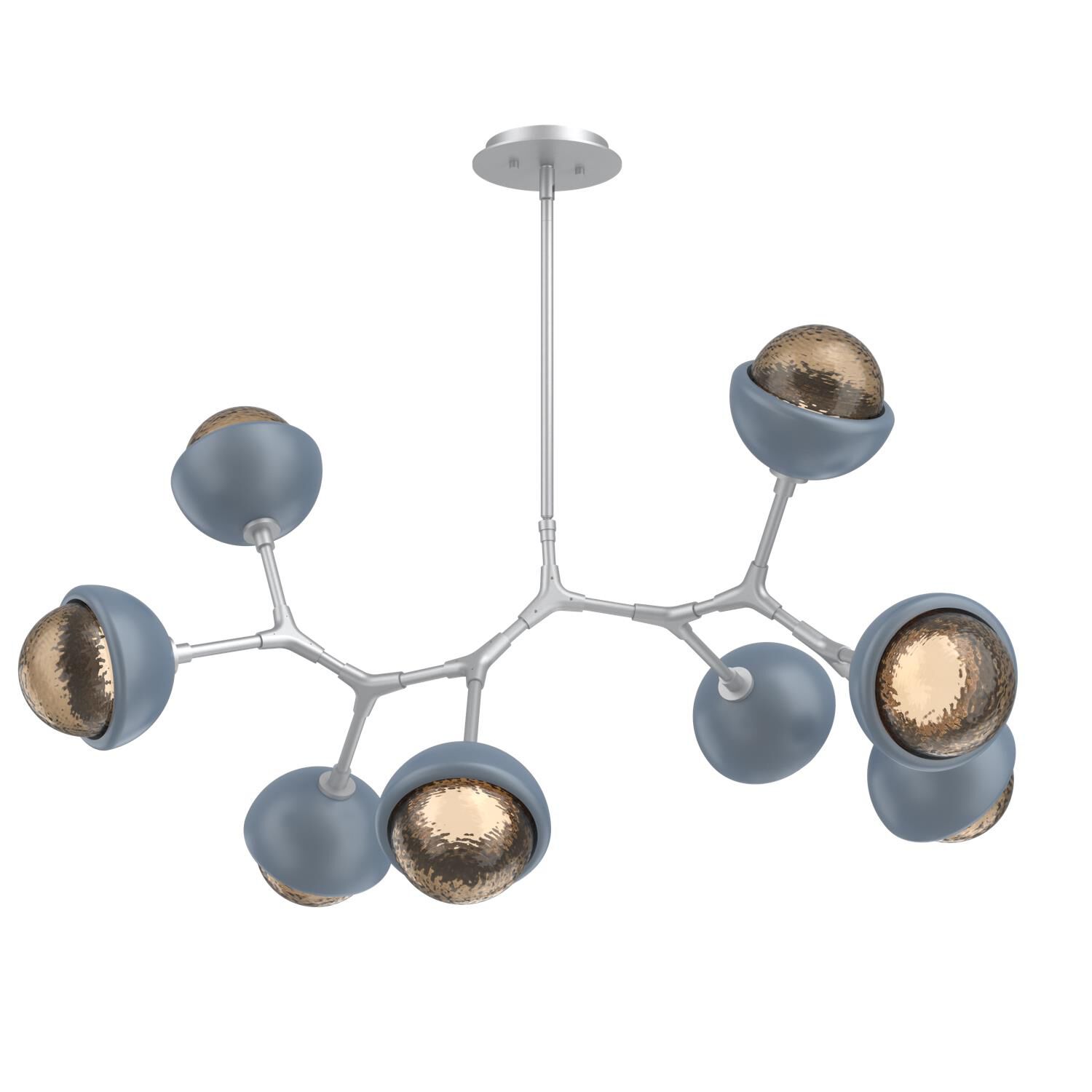 Levi Wilson Cabochon 38 Inch Linear Suspension Light by Hammerton Studio