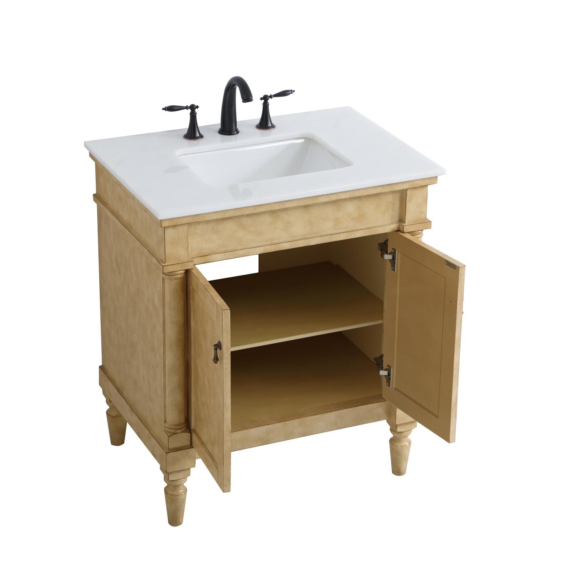 Shown in Antique Beige finish