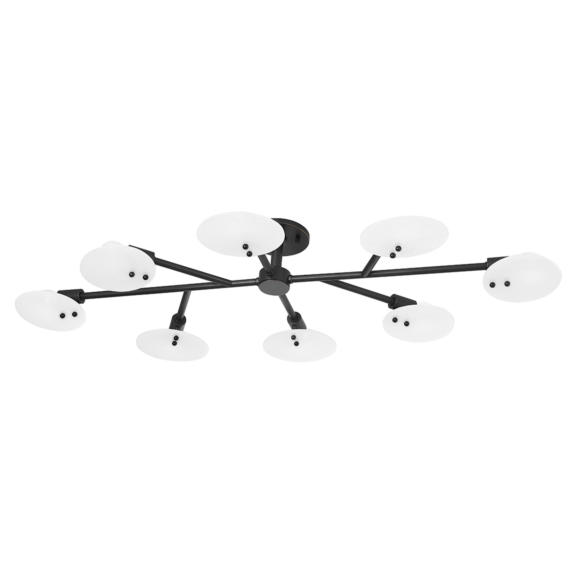 Giselle 48 Inch 8 Light Semi Flush Mount,
