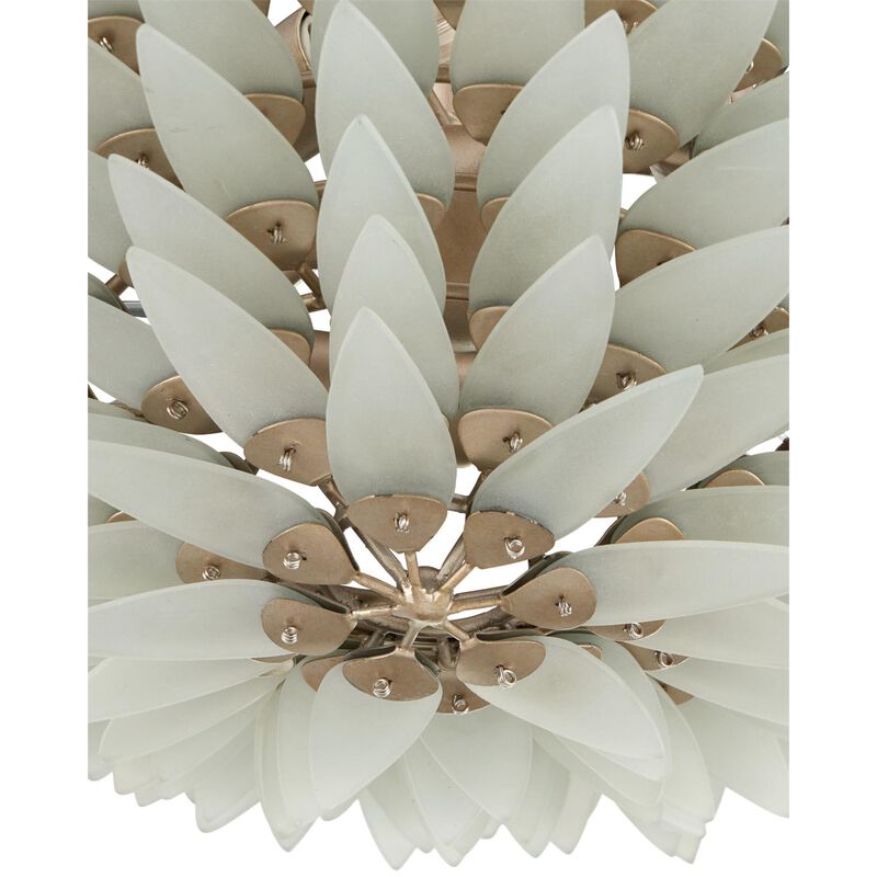 Dahlia 22 Inch Semi Flush Mount by Currey and Company