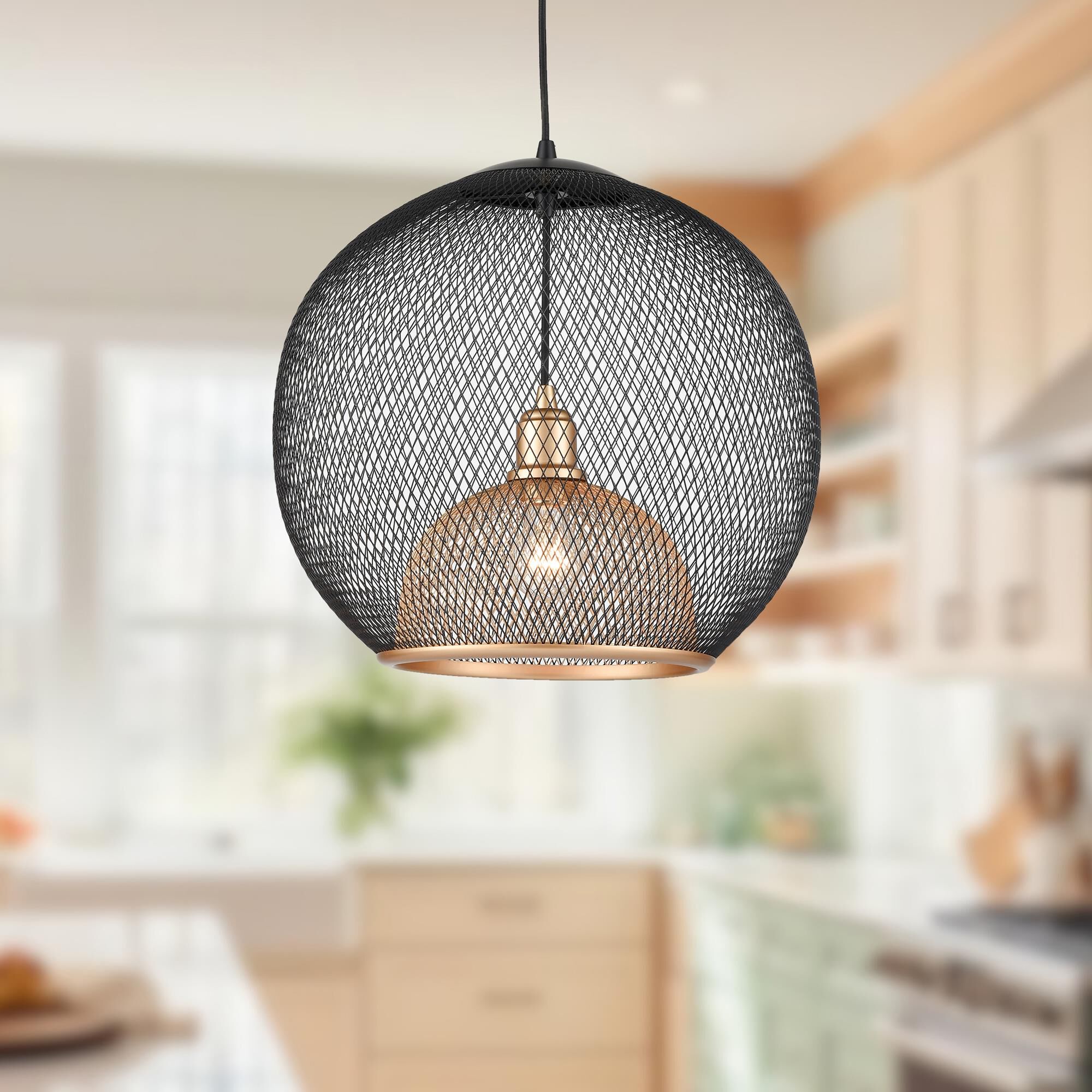 Shown in Black - Gold finish