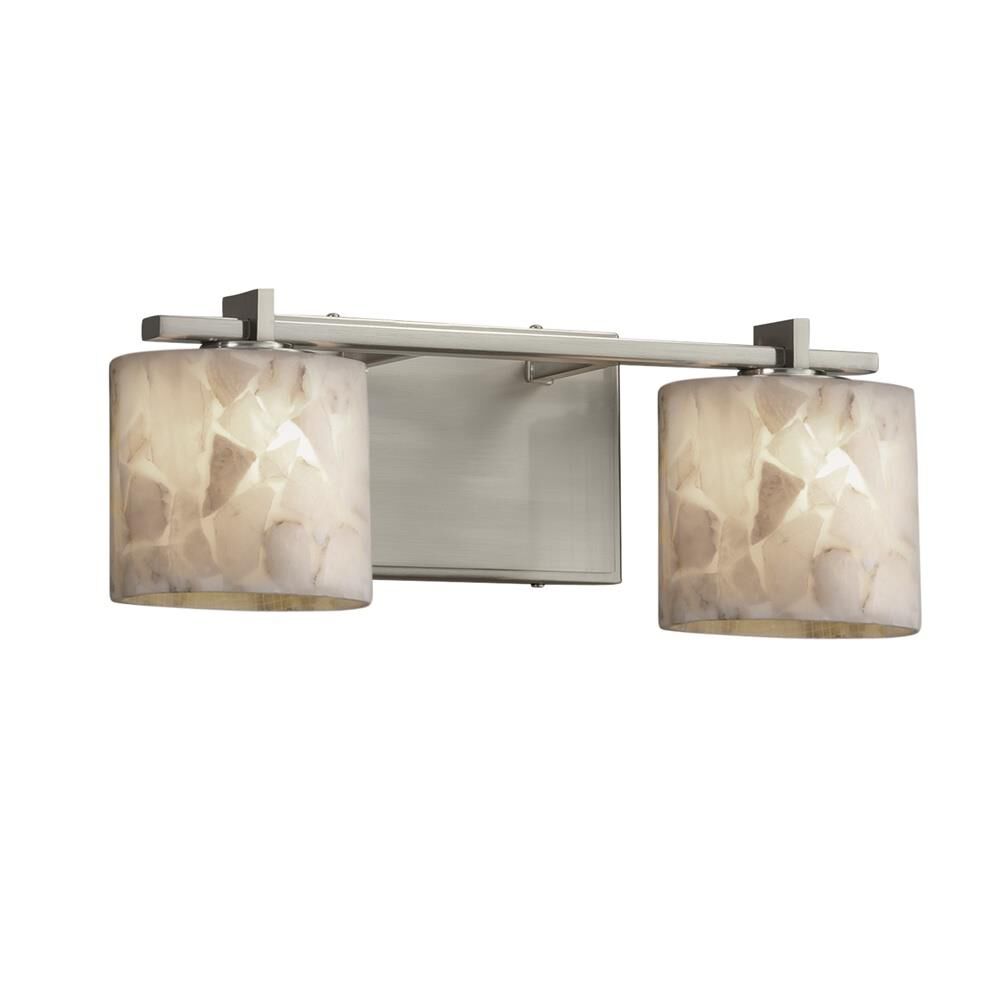 Alabaster Rocks! 16 Inch 2 Light Bath Vanity Light by Justice Design Group