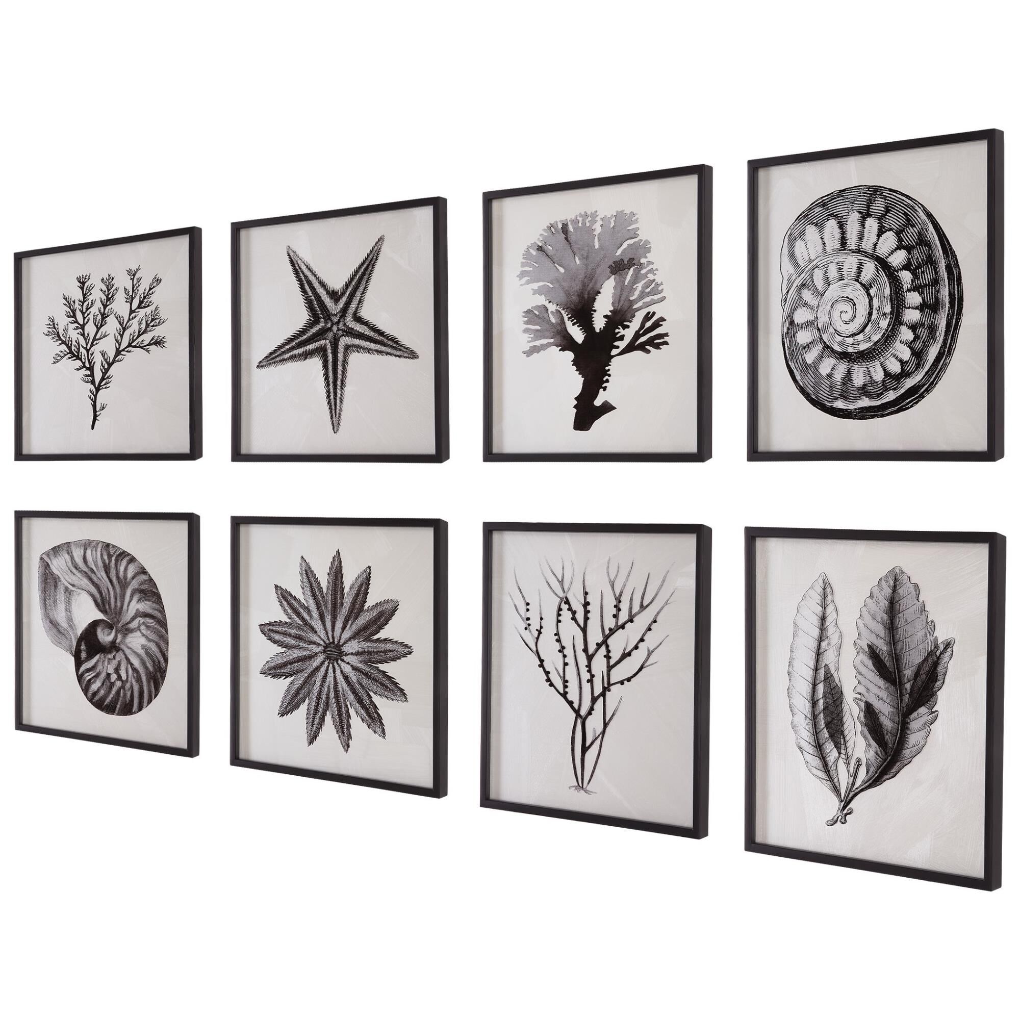 Uttermost Sea Living Framed Prints, S/8 Print by Uttermost