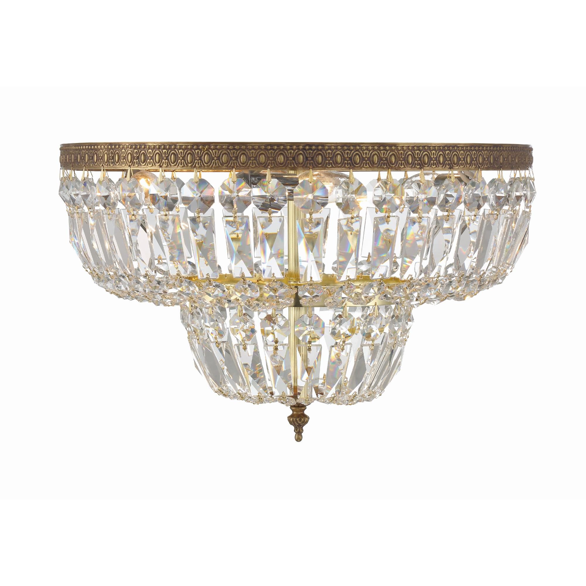 Ceiling Mount 18 Inch 4 Light Semi Flush Mount by Crystorama