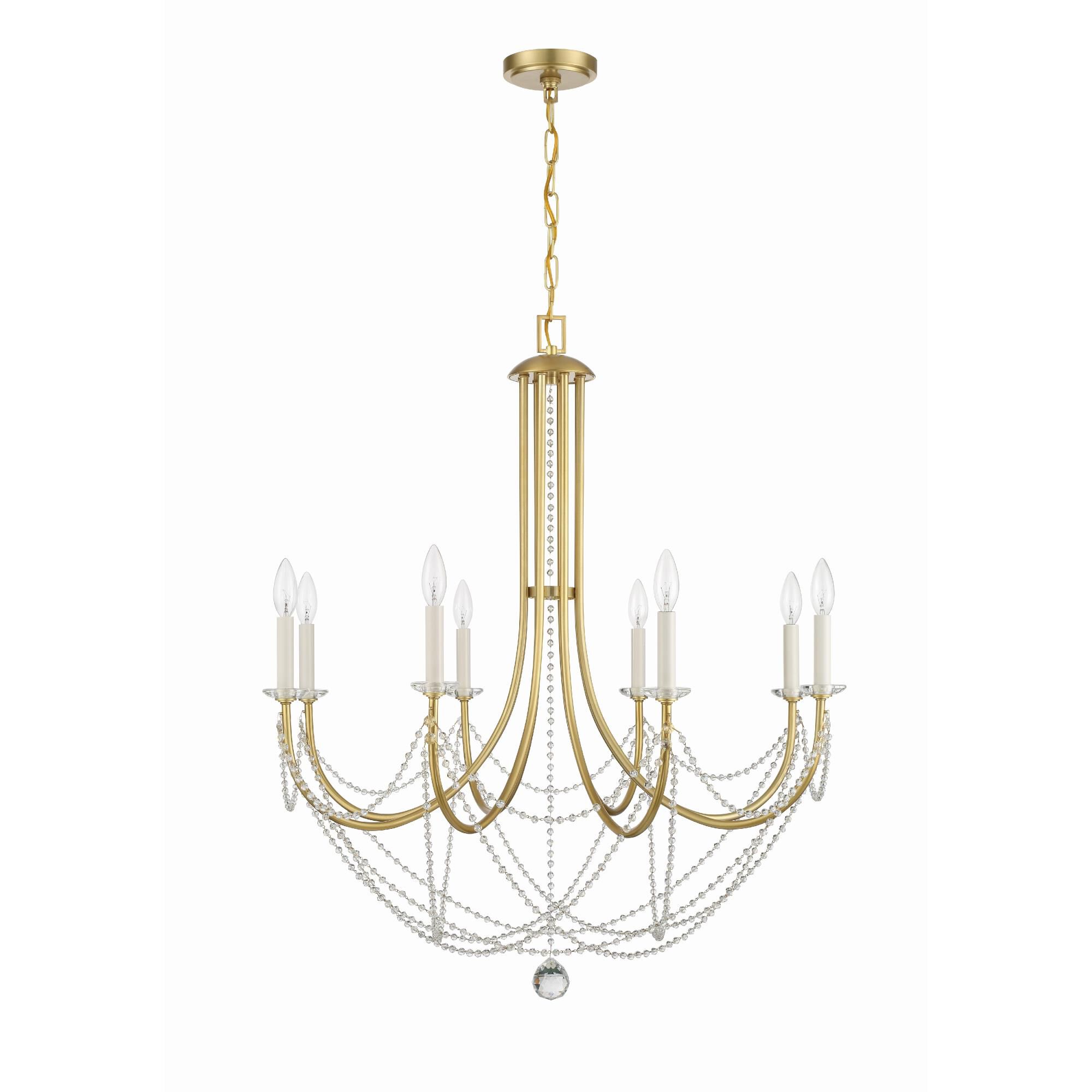 Delilah 31 Inch 8 Light Chandelier by Crystorama