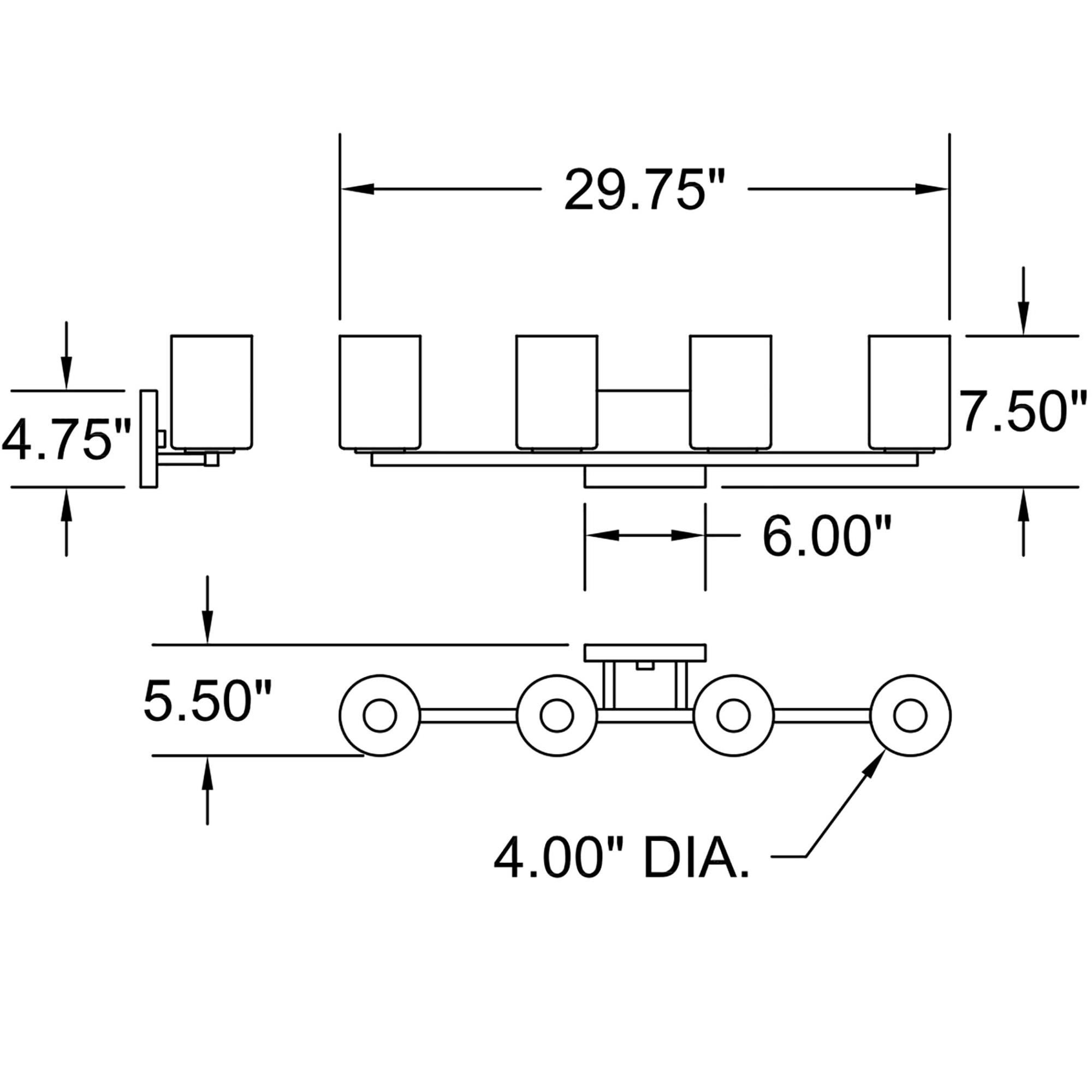Sienna Bath Vanity Light by Access Lighting