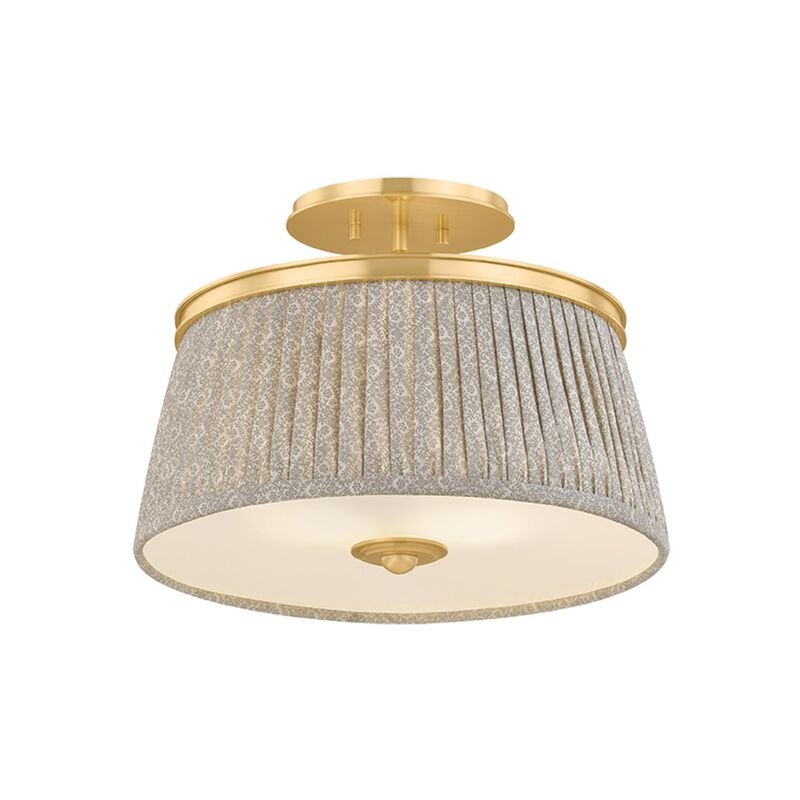 Valeria 16 Inch Semi Flush Mount by Hudson Valley Lighting