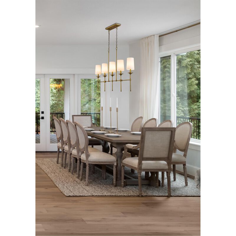 Emily 51 Inch 5 Light Linear Suspension Light by Z-Lite