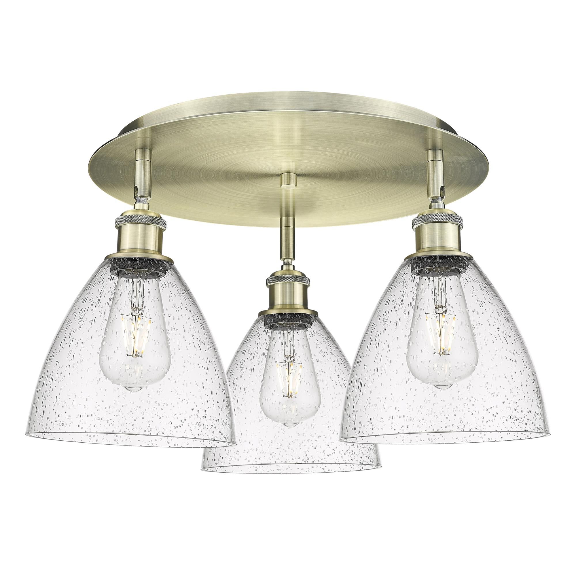 Bruno Marashlian Bristol Glass 19 Inch Flush Mount by Innovations Lighting