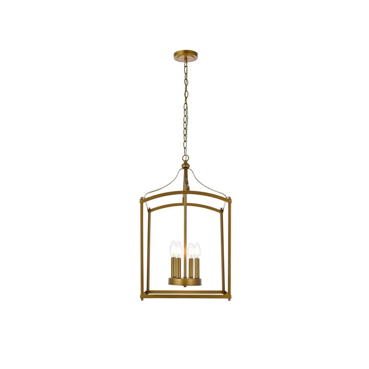 Janet 15 Inch Cage Pendant by Elegant Lighting
