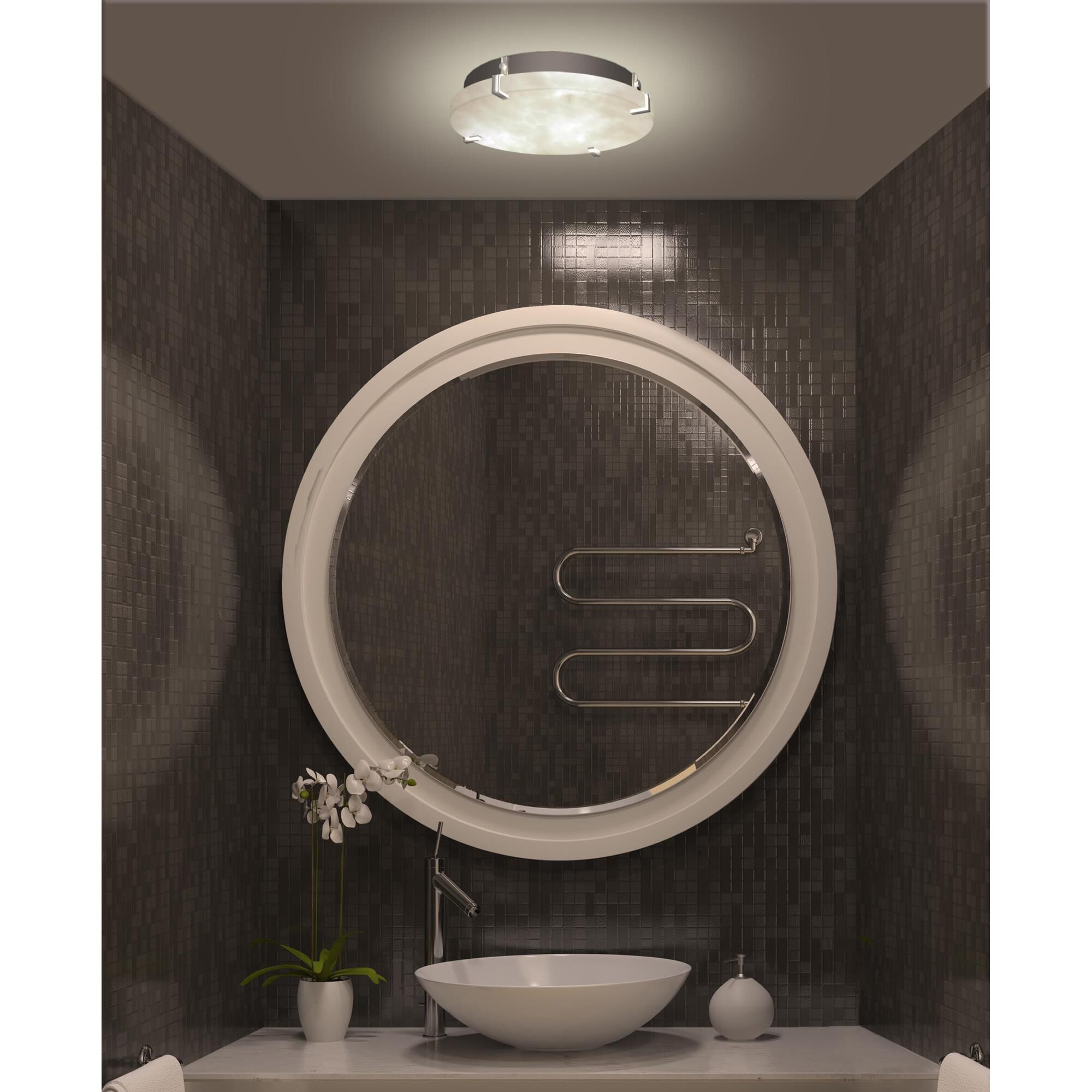 Clouds 12 Inch 2 Light Flush Mount by Justice Design Group