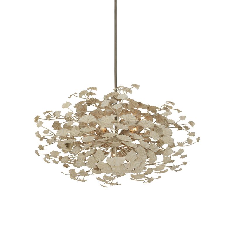 Maidenhair 40 Inch 5 Light Semi Flush Mount by Currey & Company