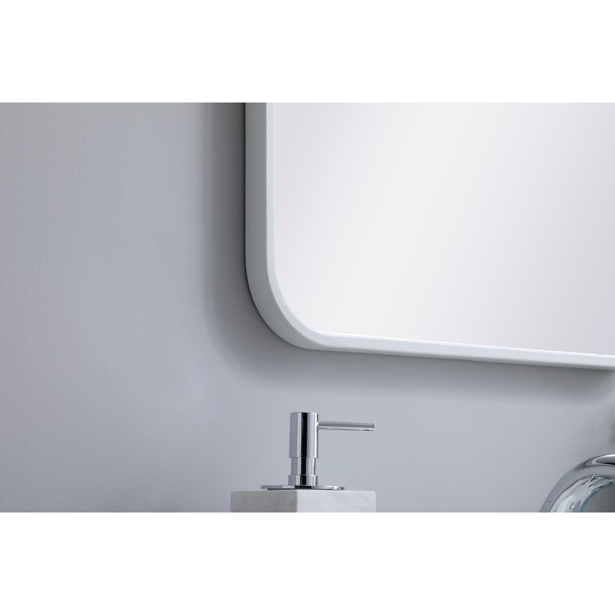 Shown in White finish