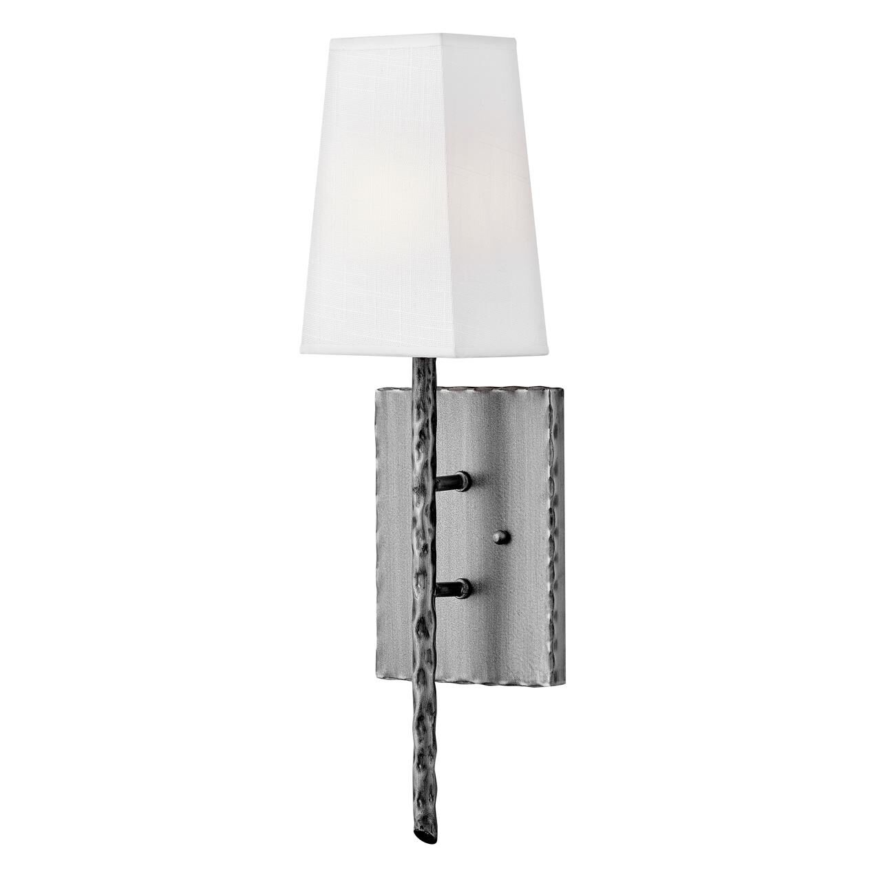 Shown in Burnished Nickel finish and Off-White Textured shade