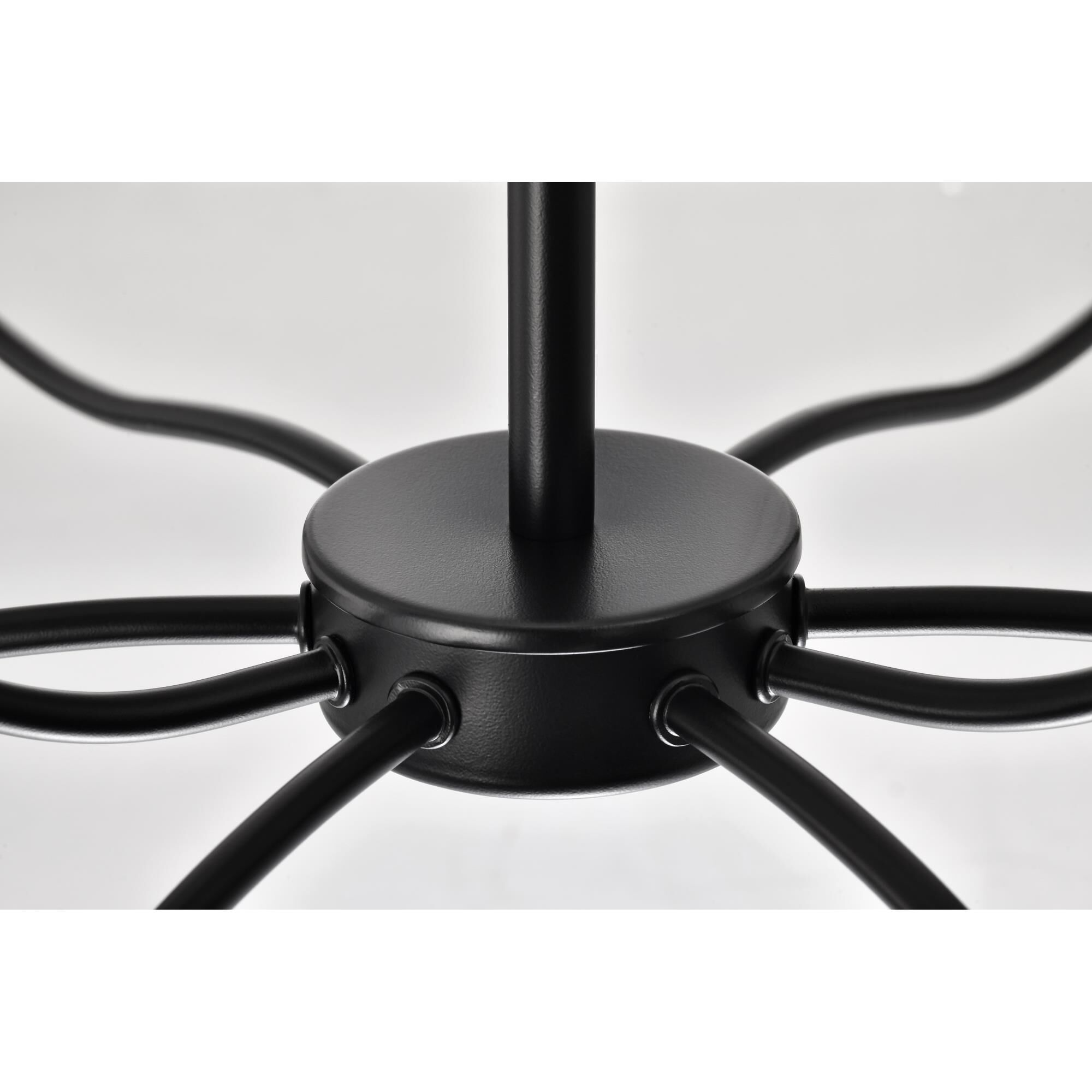 Shown in Matte Black finish and White Opal glass