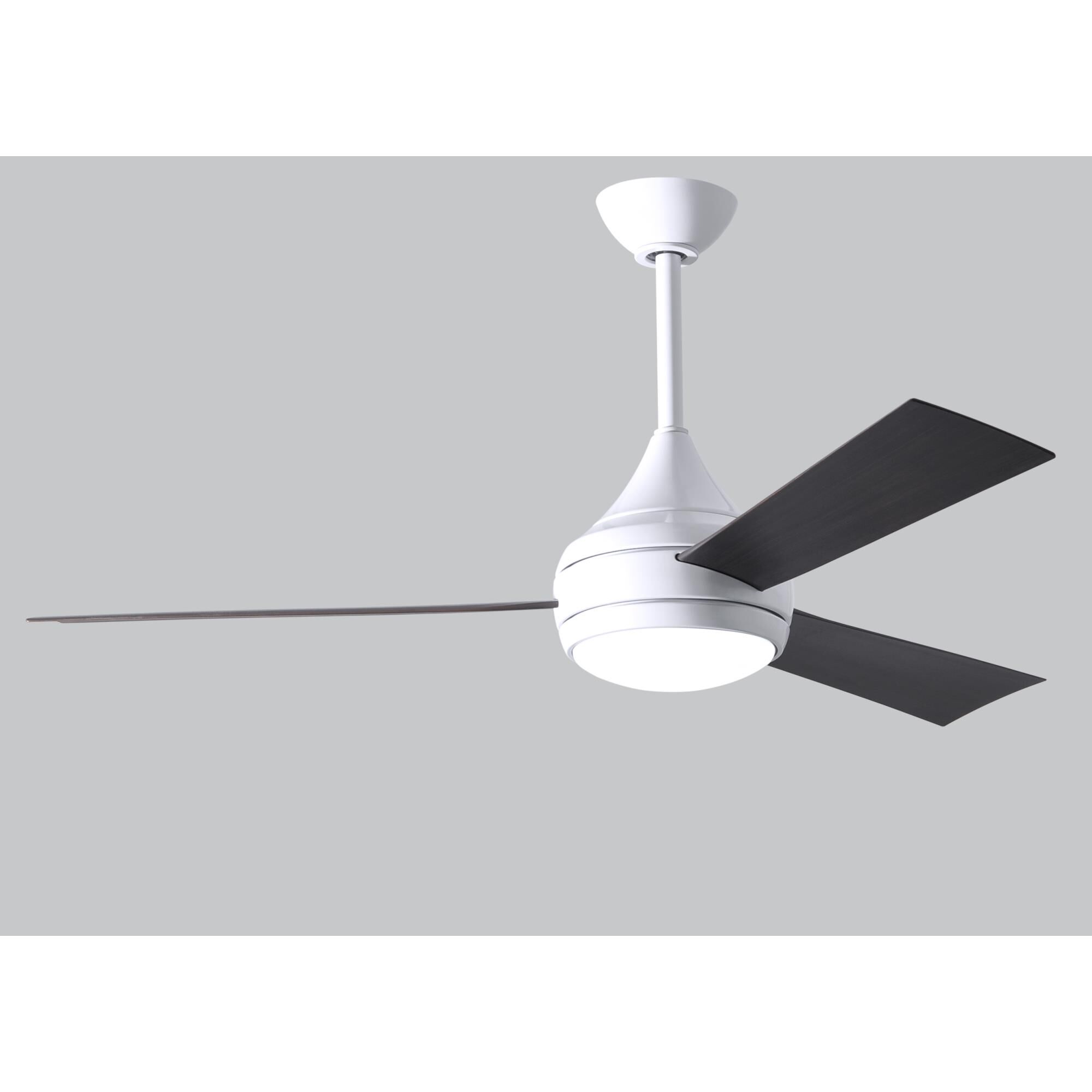 Donaire Outdoor Coastal Wet Rated 52 Inch Ceiling Fan with Light Kit by Matthews Fan Company