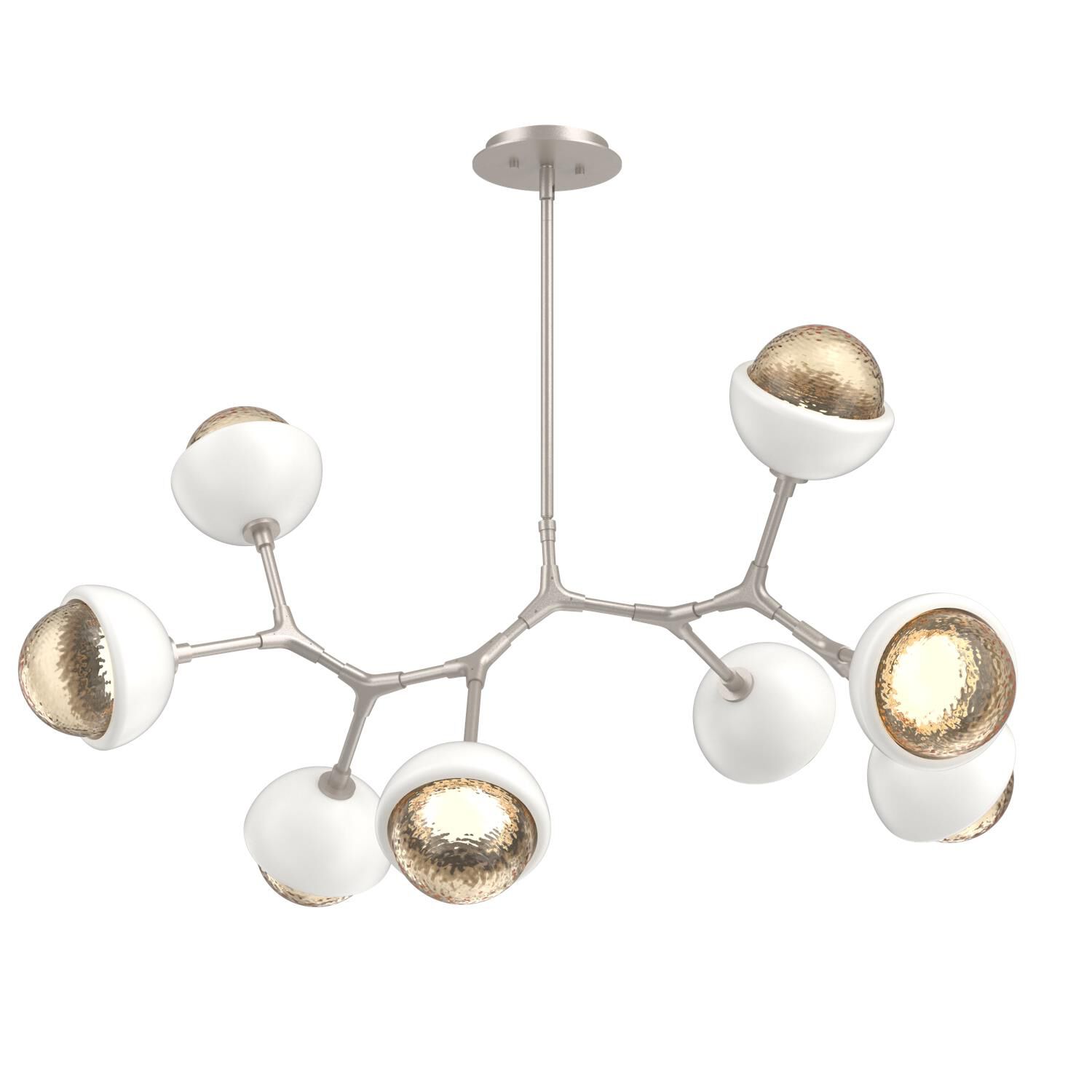 Levi Wilson Cabochon 38 Inch Linear Suspension Light by Hammerton Studio