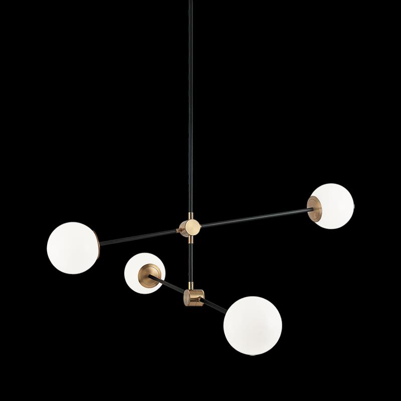 Cosmic 43 Inch 4 Light Chandelier by Matteo Lighting