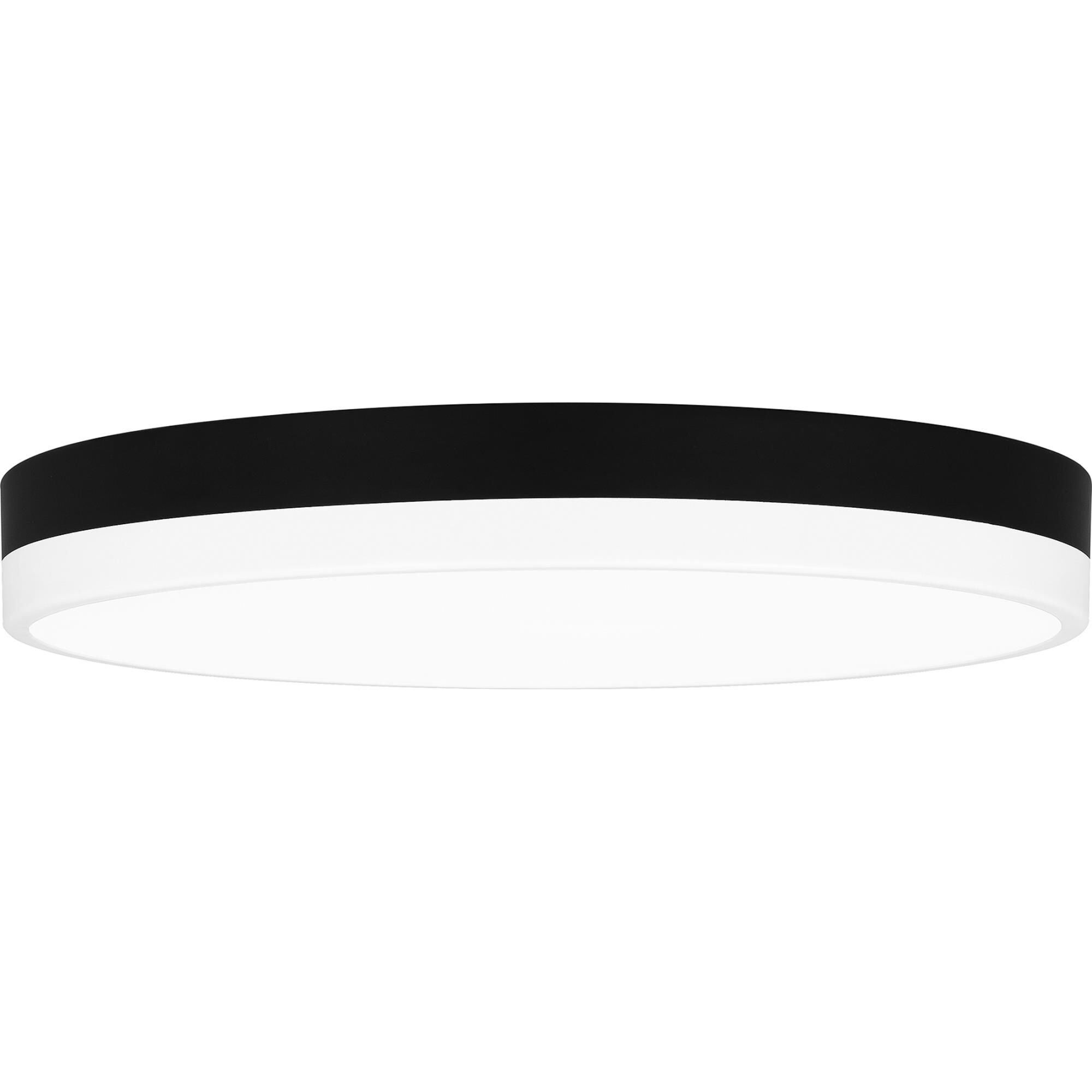 Shown in Matte Black White finish and White Acrylic shade