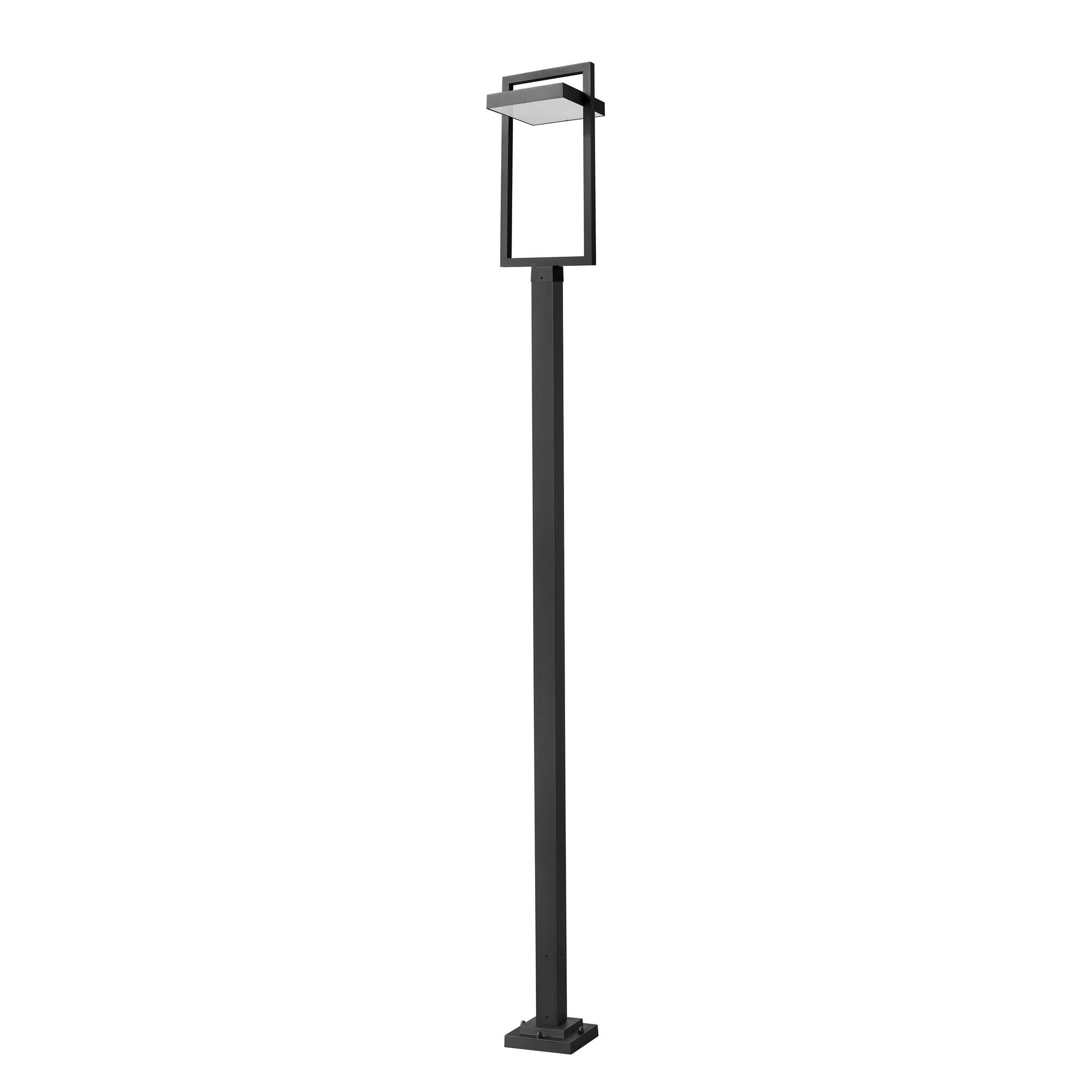 Shown in Black finish and Glass shade