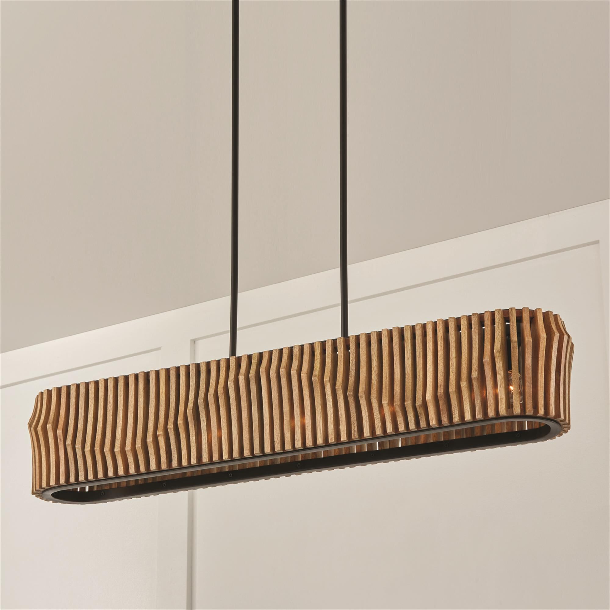 Shown in Light Wood and Matte Black finish