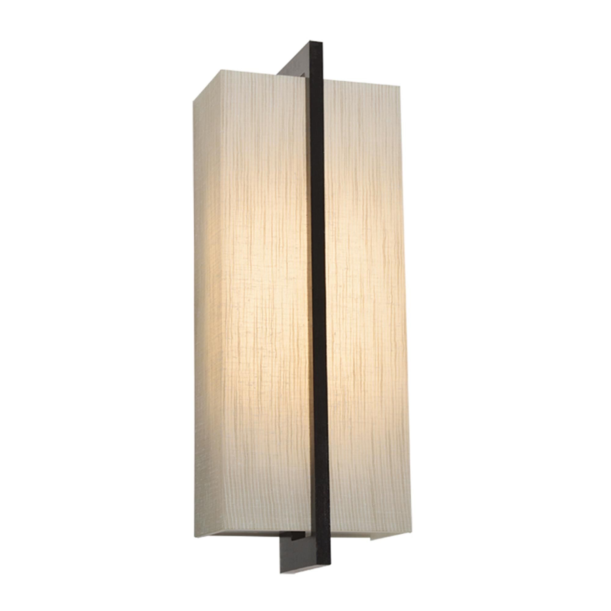 Shown in Espresso finish and Jute Fabric, Acrylic shade and No Accent accent