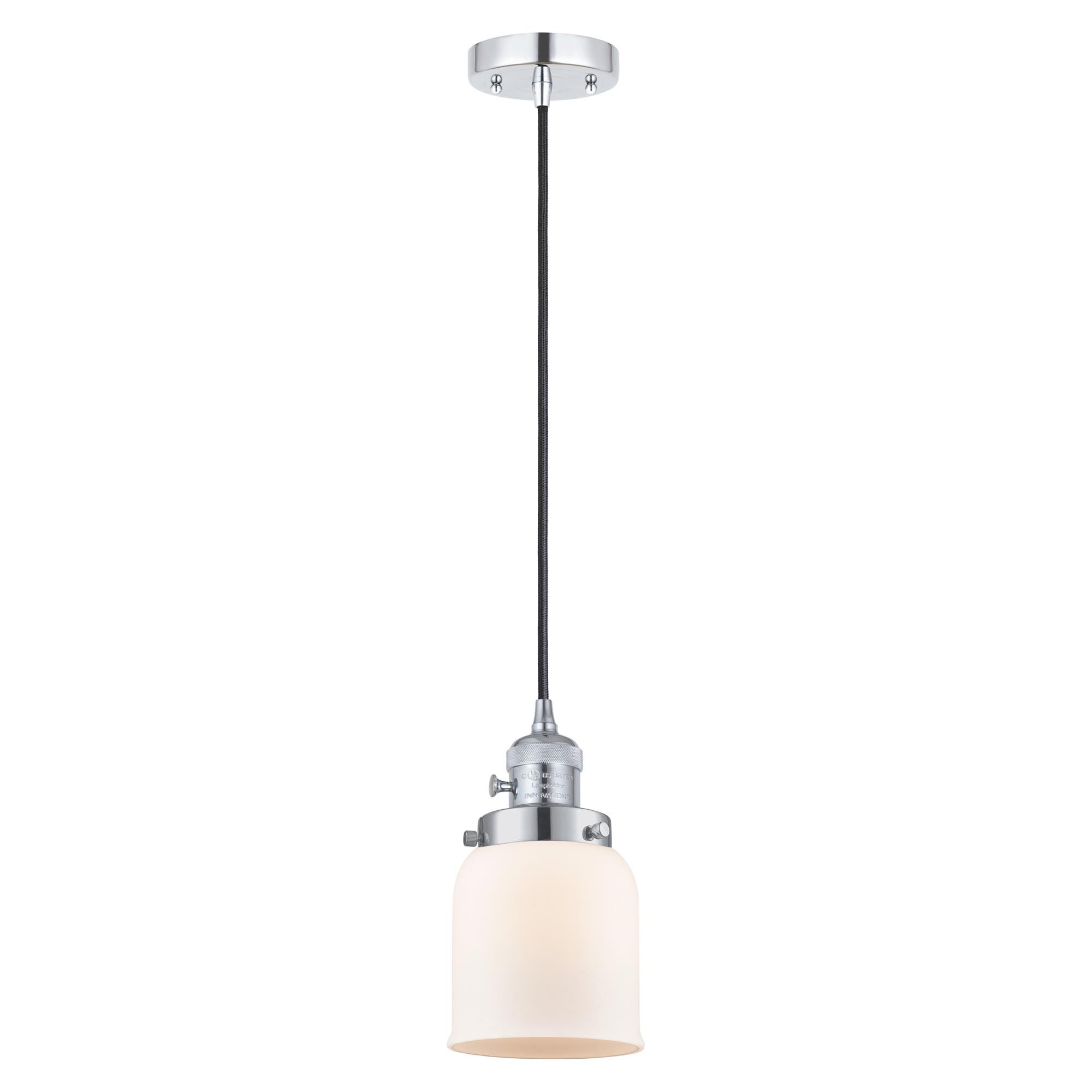 Shown in Polished Chrome finish and Matte White glass