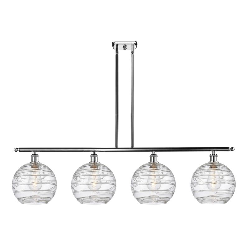 Bruno Marashlian Athens Deco Swirl 48 Inch Linear Suspension Light by Innovations Lighting