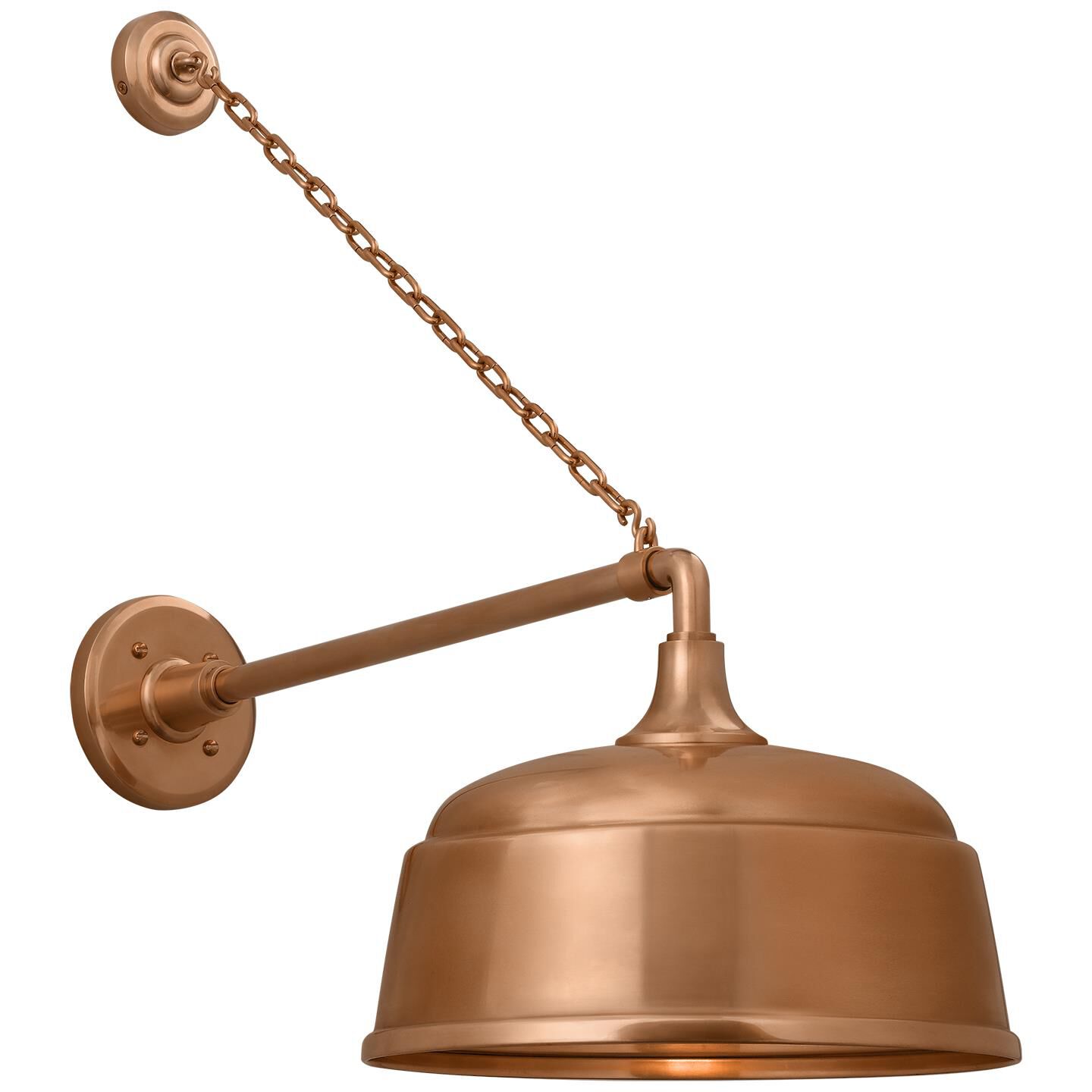 Shown in Soft Copper finish and Copper shade